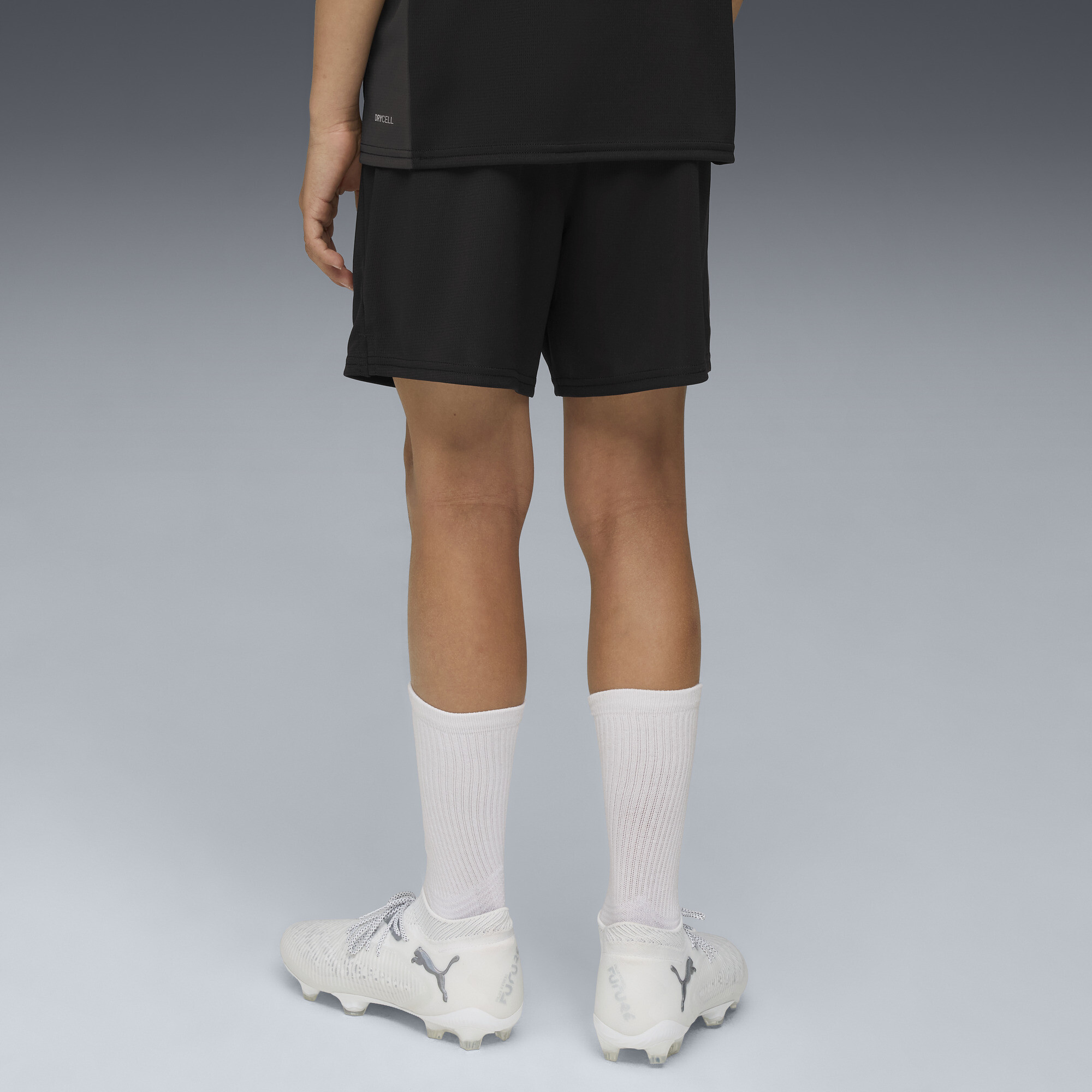 PUMA Manchester City trainingsshort, Zwart/Zilver, Maat 13-14Y thumbnail 4