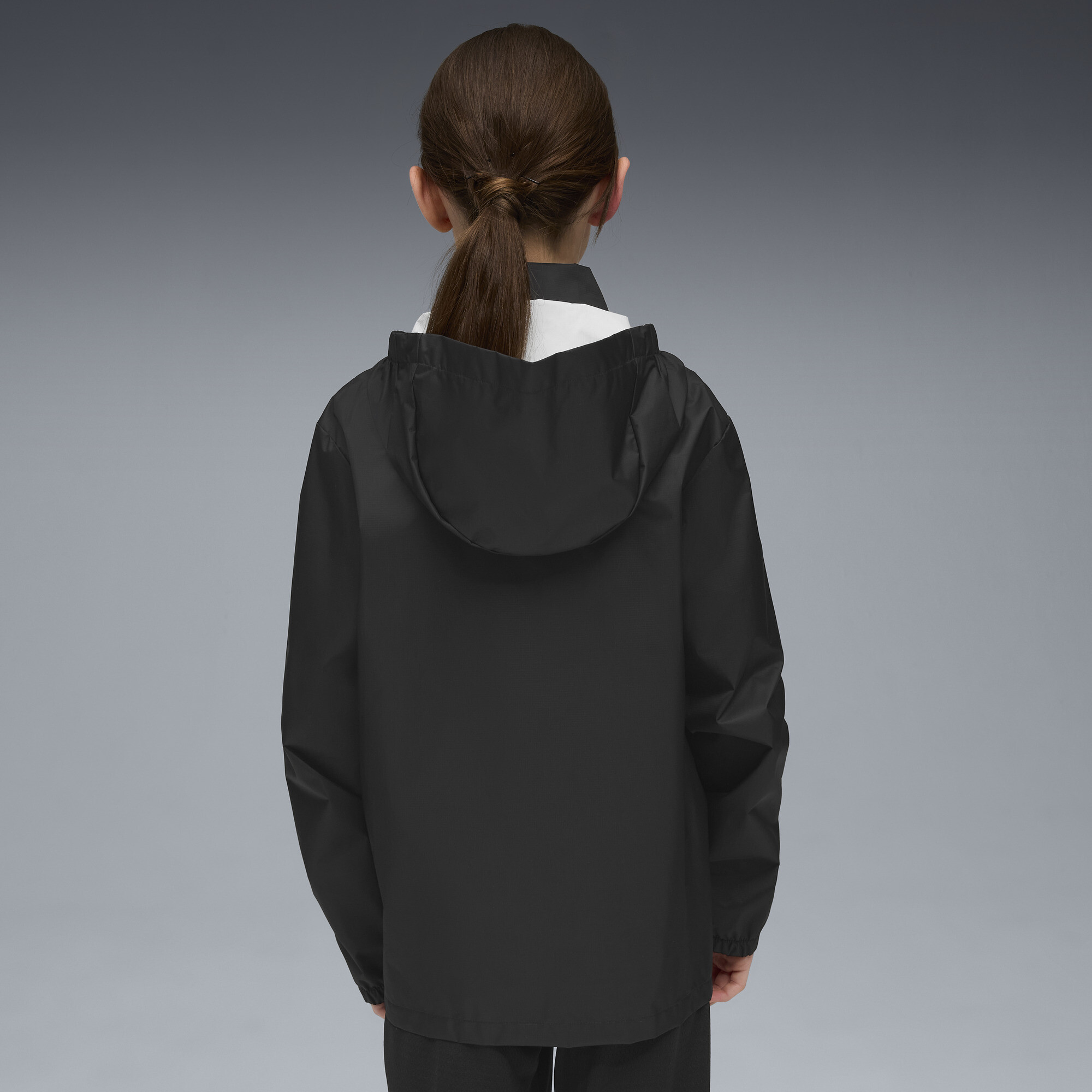 PUMA Manchester City trainingsjack, Zwart/Zilver, Maat 15-16Y thumbnail 4