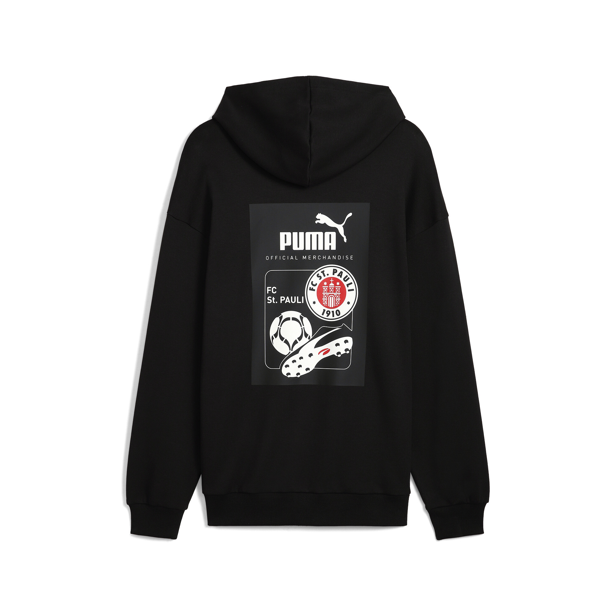 Men's Puma FC St. Pauli Retro Graphic Hoodie, Black, Size XL, Sport