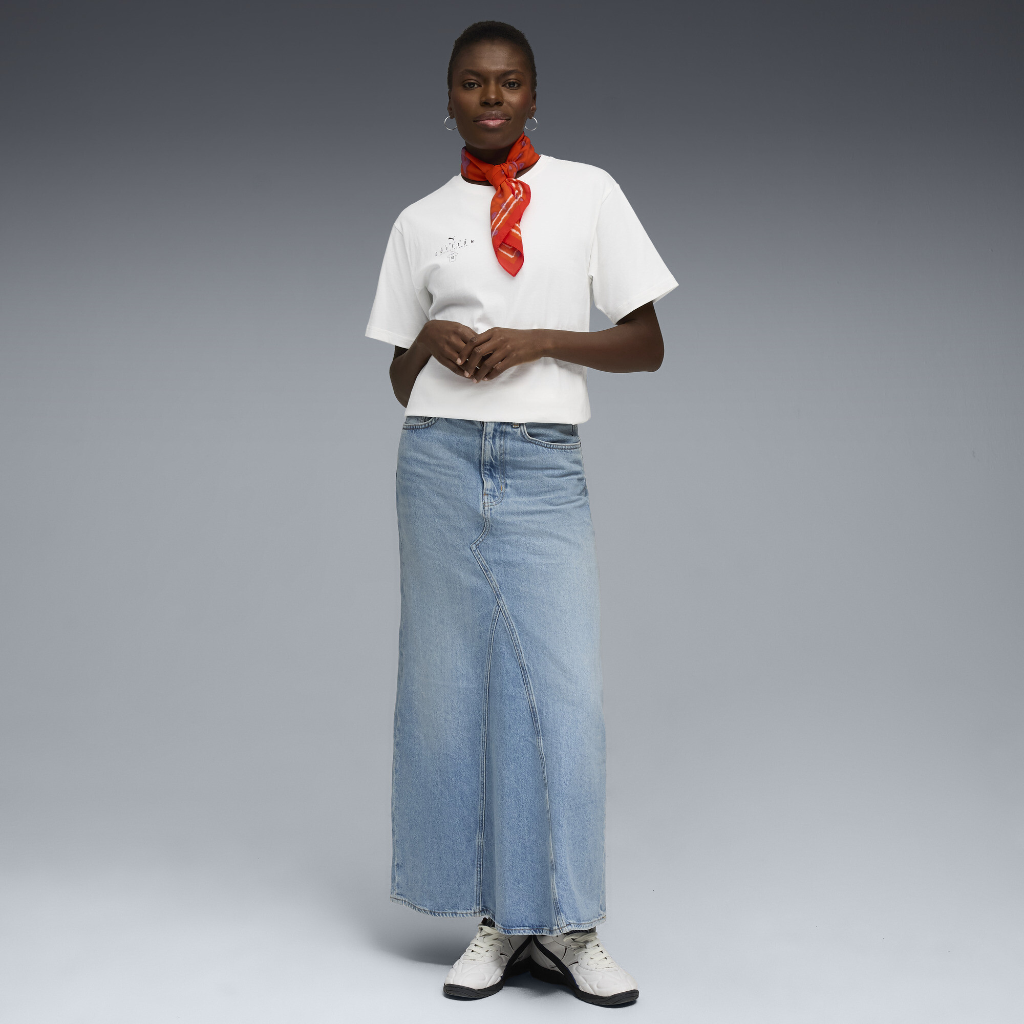 PUMA FtblEdition Voetbal-T-shirt voor Dames, Wit, Maat XL thumbnail 4