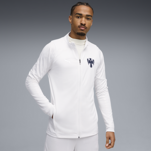 CF Monterrey Training Jacket Men, PUMA White-Feather Gray, large-MEX