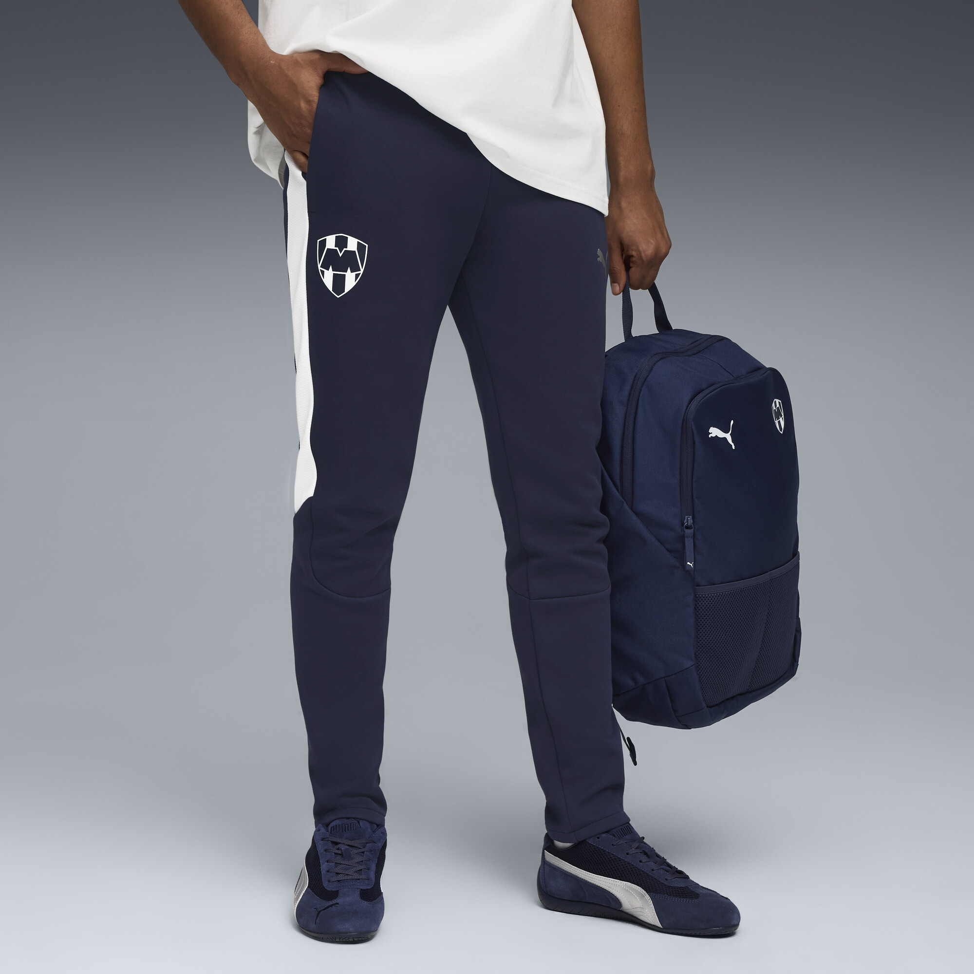 Puma Cf Monterrey Evostripe Pants Men In Blue