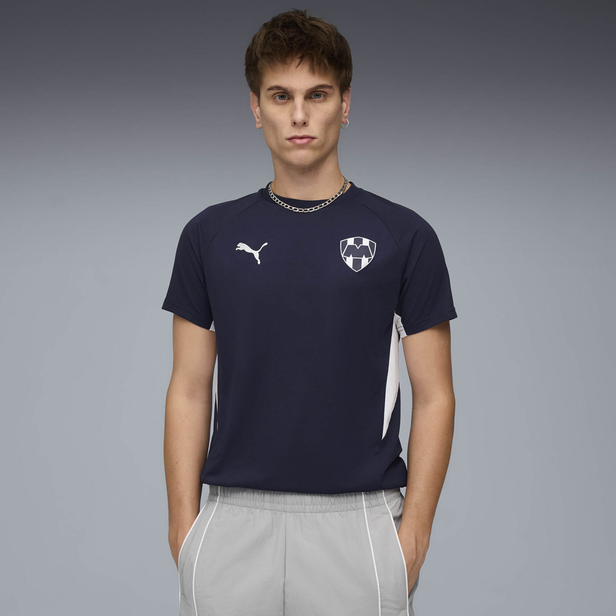 Puma Cf Monterrey Evostripe T-shirt Men In Blue