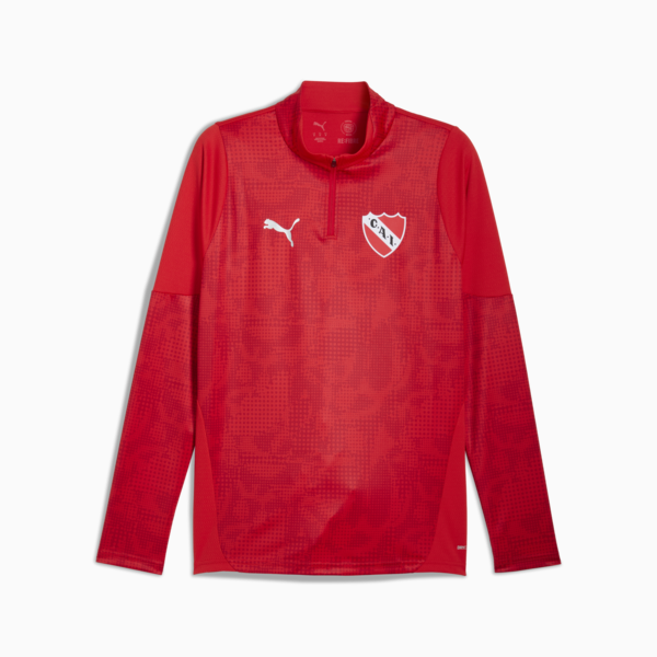 Buzo zip 1/4 de entrenamiento C.A. Independiente para hombre, PUMA Red-PUMA Silver, large-ARG