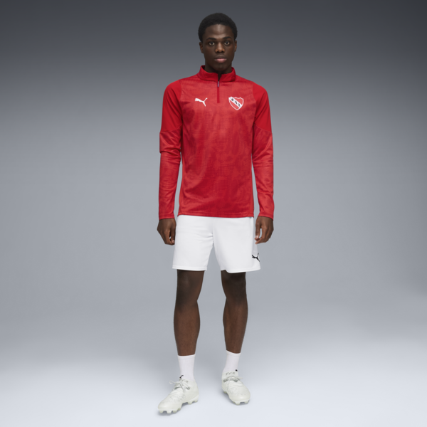 Buzo zip 1/4 de entrenamiento C.A. Independiente para hombre, PUMA Red-PUMA Silver, large-ARG