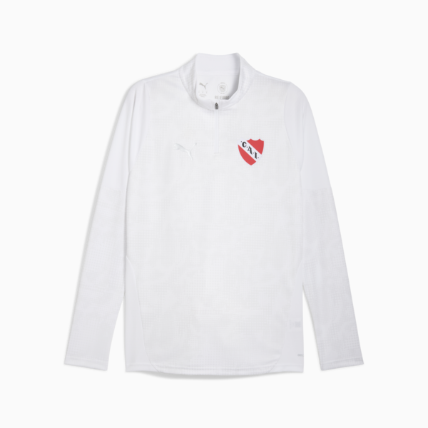 Buzo zip 1/4 de entrenamiento C.A. Independiente para hombre, PUMA White-PUMA Silver, large-ARG