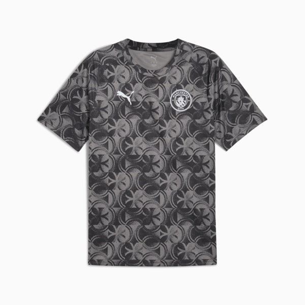 Camiseta pre-partido Manchester City para hombre, PUMA Black-Flat Dark Gray, large-ARG