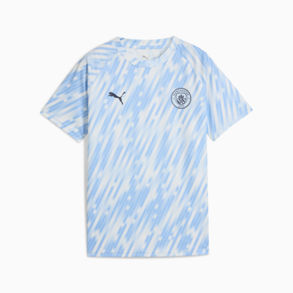 Manchester City Pre-match Jersey Youth, Silver Sky, large-ZAF