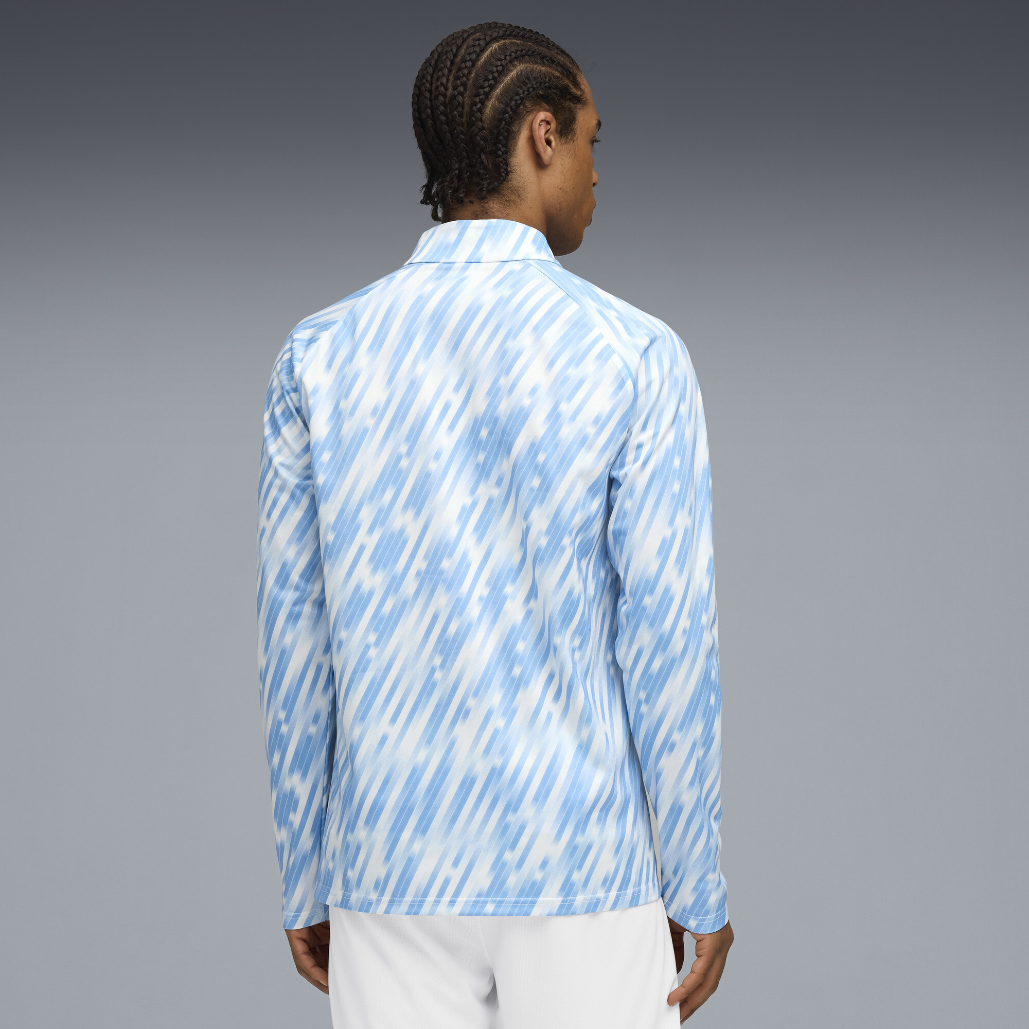 PUMA Manchester City top met kwartrits voor Heren, Zilver, Maat XXL thumbnail 3