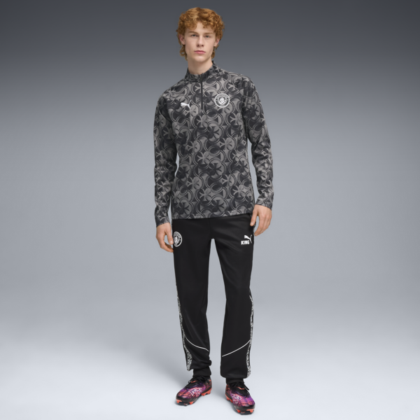 Remera pre-partido Manchester City para hombre, PUMA Black-Flat Dark Gray, large-ARG