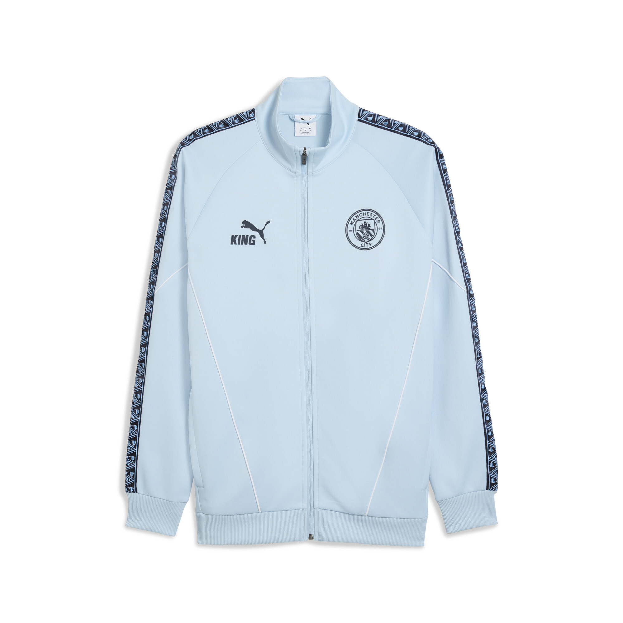 PUMA Manchester City KING Anthem jack voor Heren, Blauw/Zilver, Maat XL thumbnail 3
