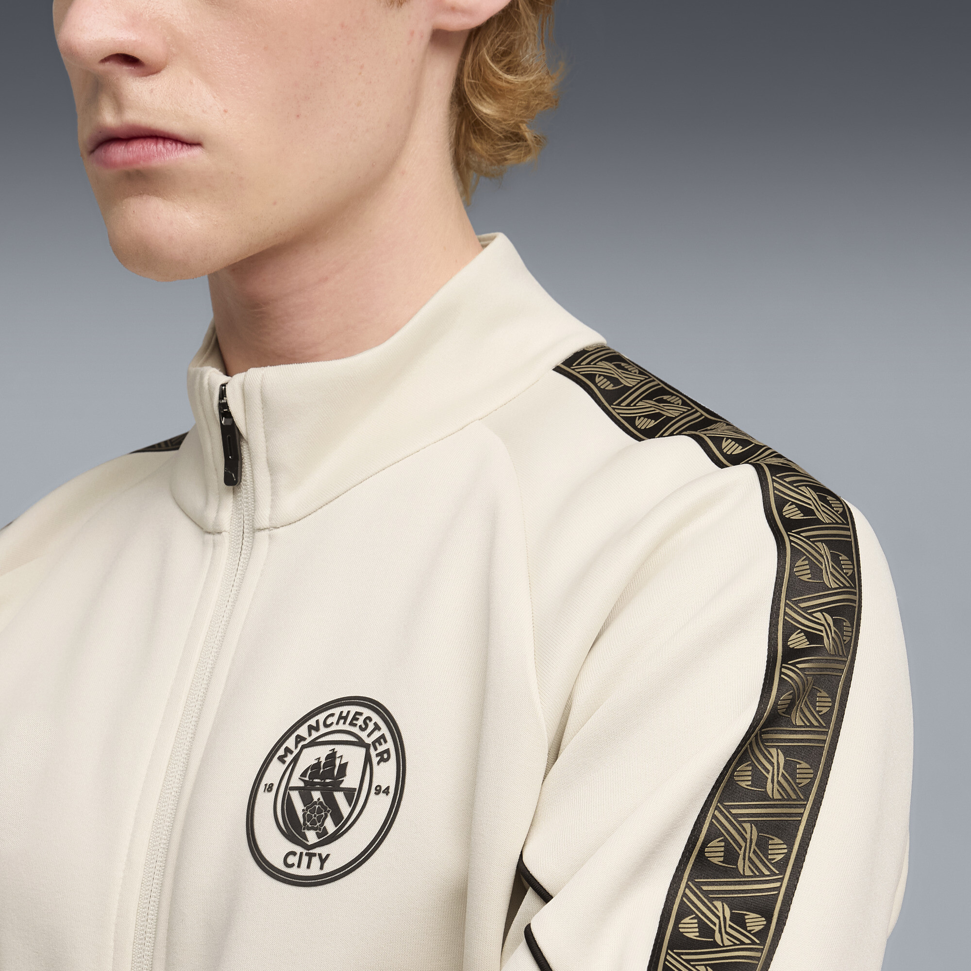 PUMA Manchester City KING Anthem jack voor Heren, Grijs, Maat L thumbnail 4