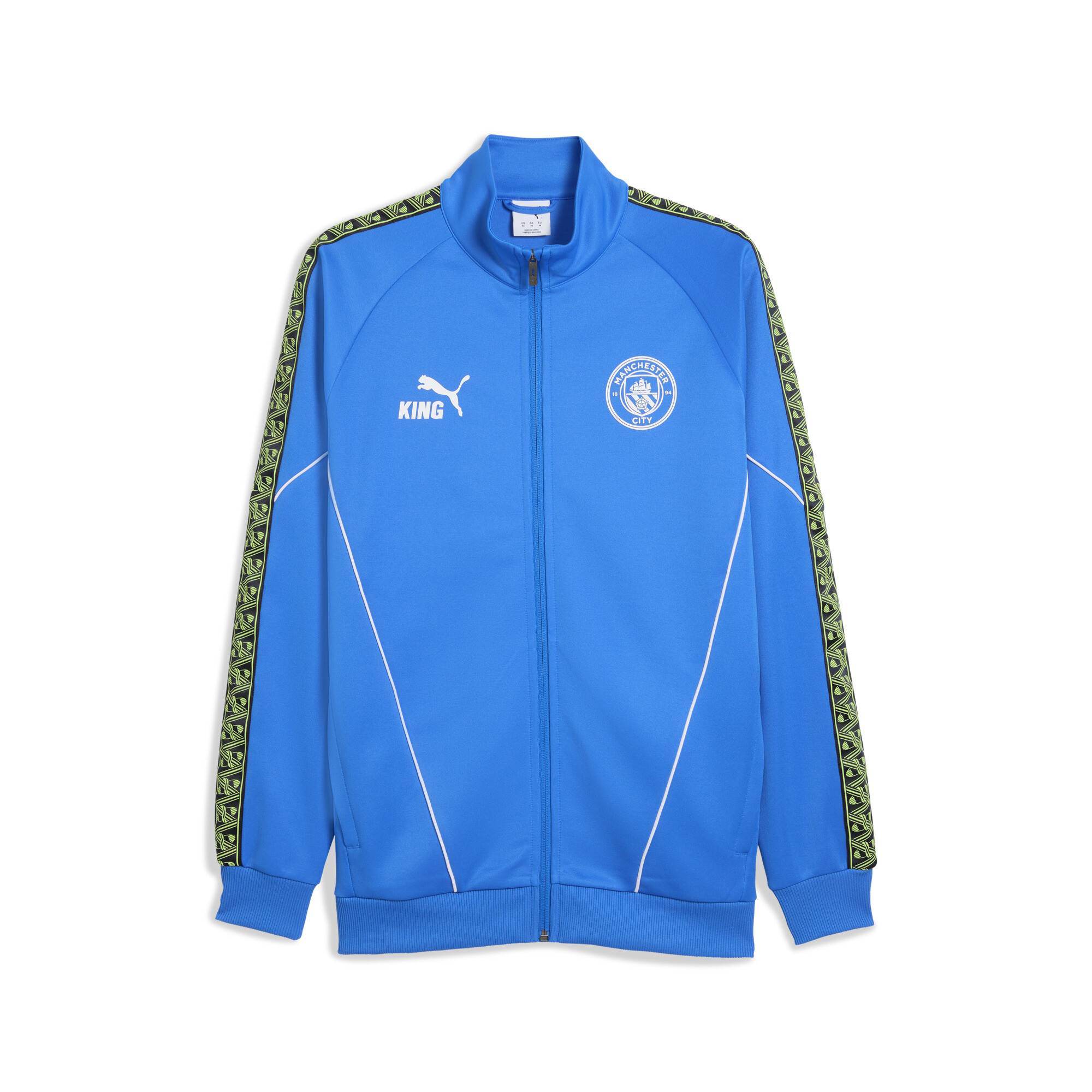 PUMA Manchester City KING Anthem jack voor Heren, Blauw/Groen, Maat XXL thumbnail 3