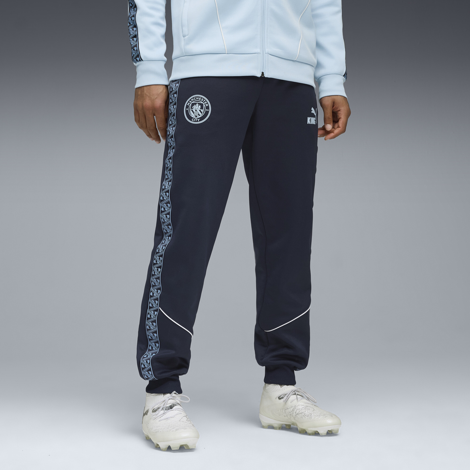PUMA Manchester City KING Anthem broek voor Heren, Blauw, Maat M thumbnail 6