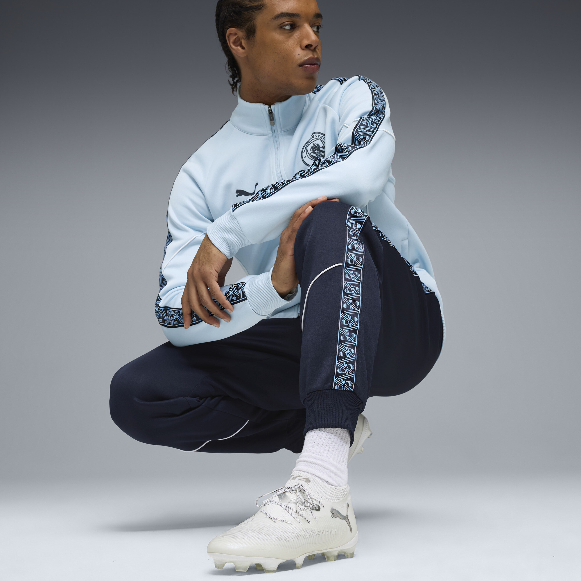 PUMA Manchester City KING Anthem broek voor Heren, Blauw, Maat M thumbnail 2