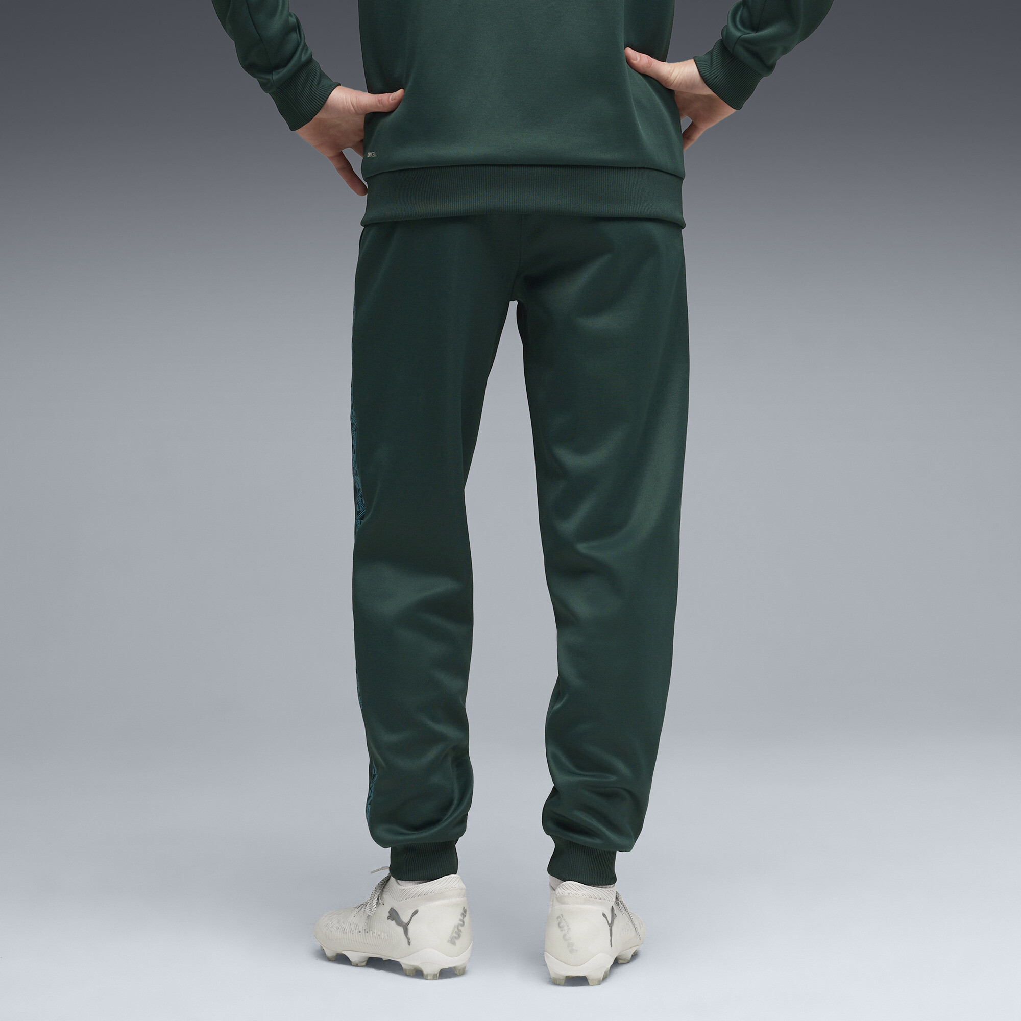 PUMA Manchester City KING Anthem broek voor Heren, Blauw/Groen, Maat XS thumbnail 3