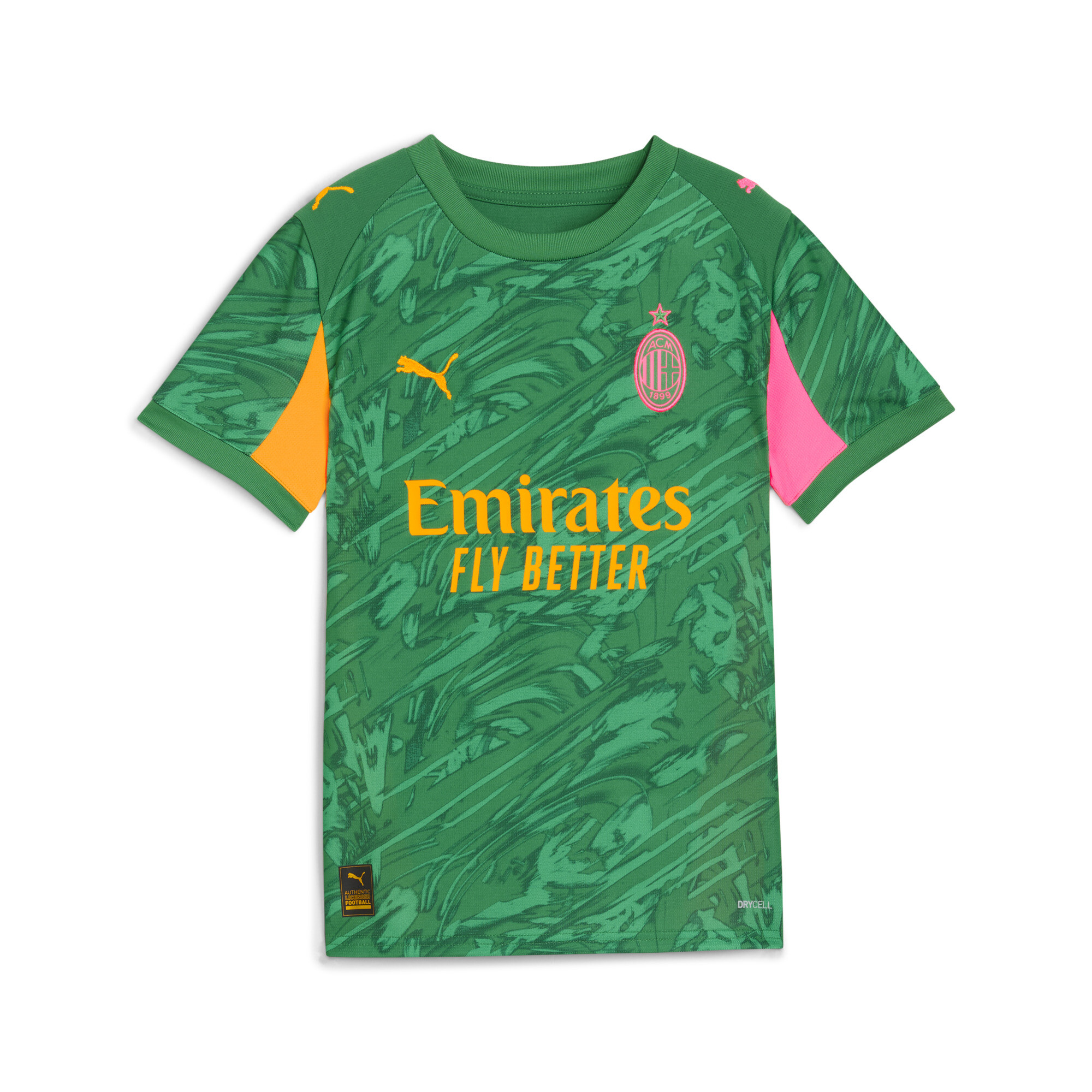 PUMA AC Milan 25/26 keepersshirt, Groen/Oranje, Maat 11-12Y thumbnail 3