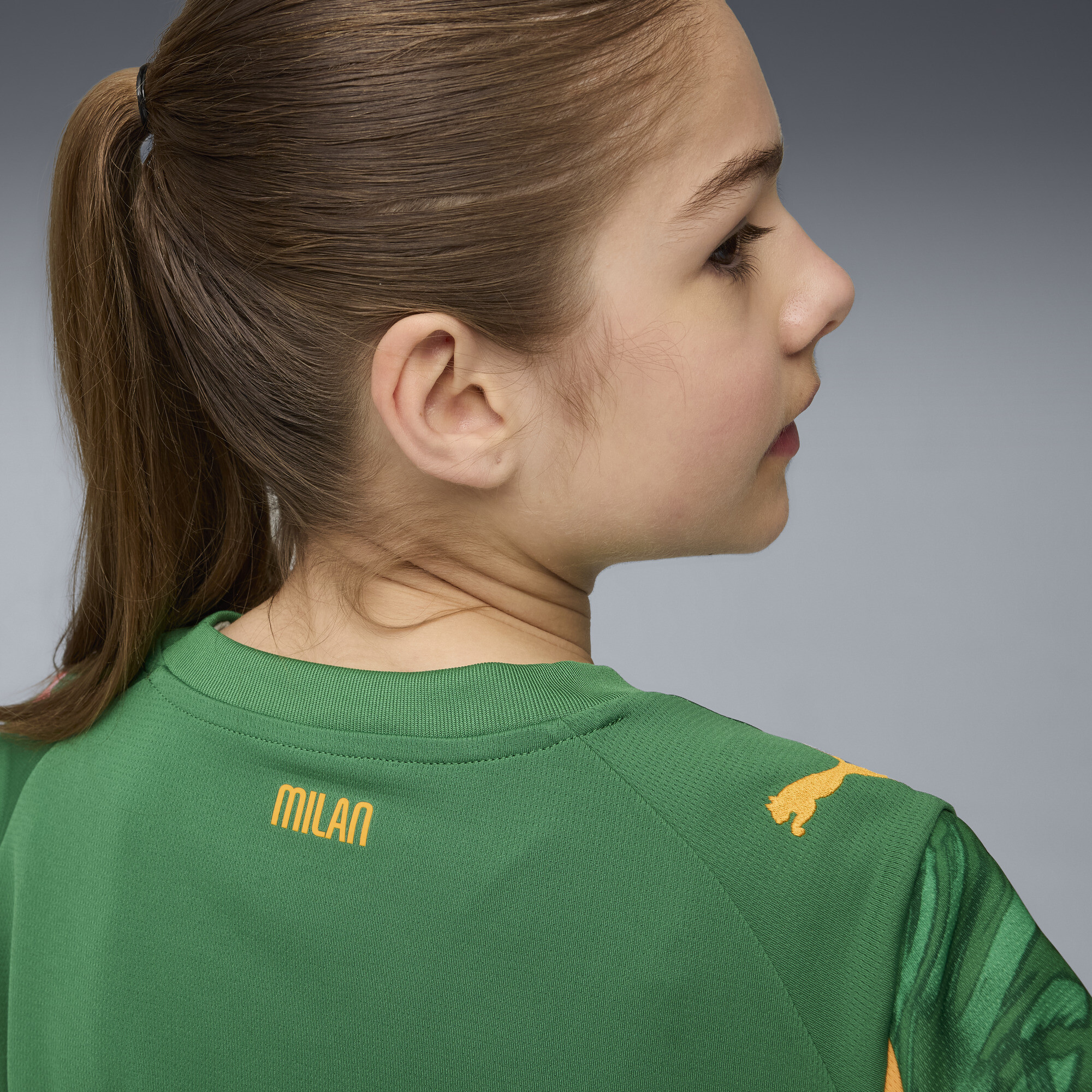 PUMA AC Milan 25/26 keepersshirt, Groen/Oranje, Maat 11-12Y thumbnail 6