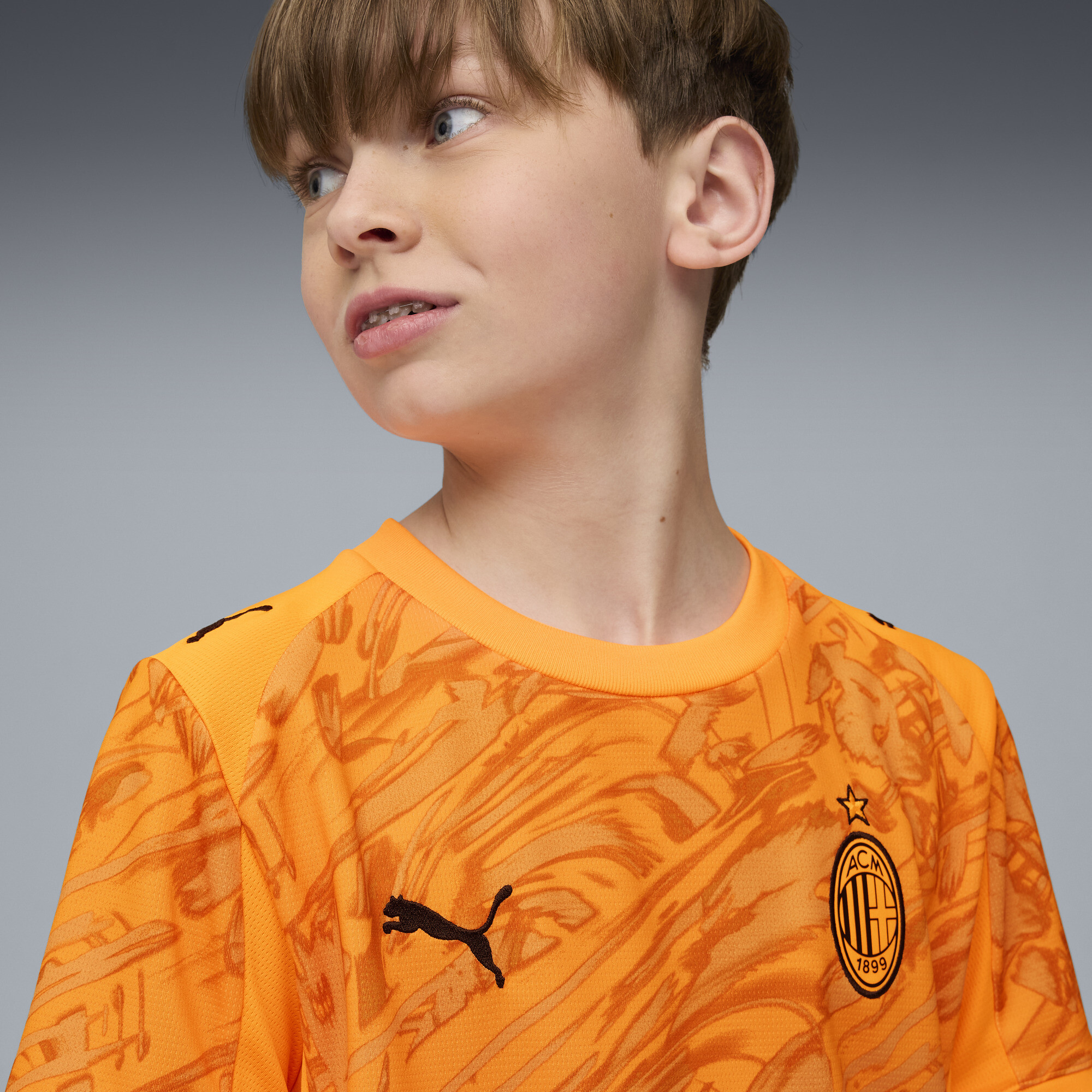 PUMA AC Milan 25/26 keepersshirt, Zwart, Maat 11-12Y thumbnail 6