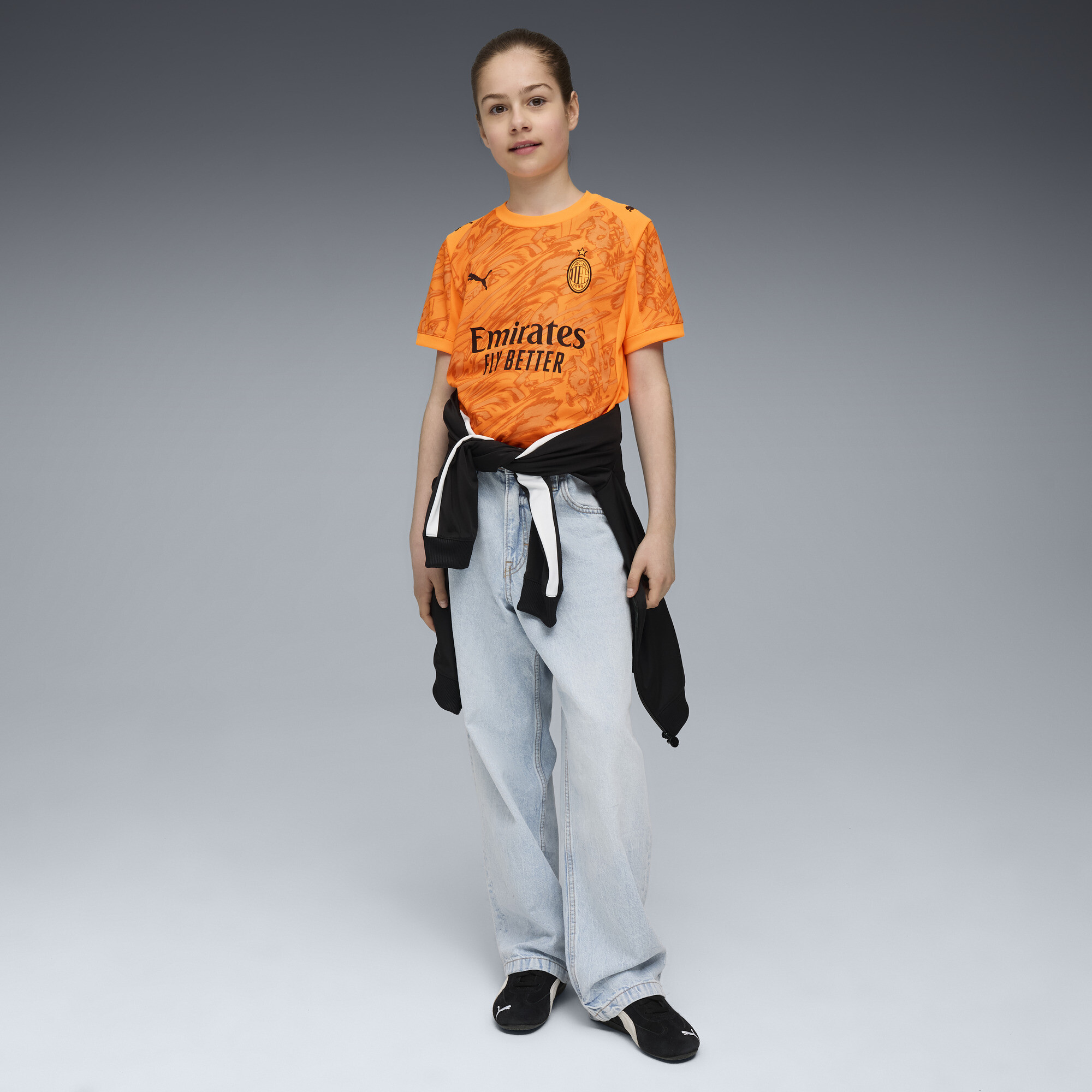 PUMA AC Milan 25/26 keepersshirt, Zwart, Maat 11-12Y thumbnail 5