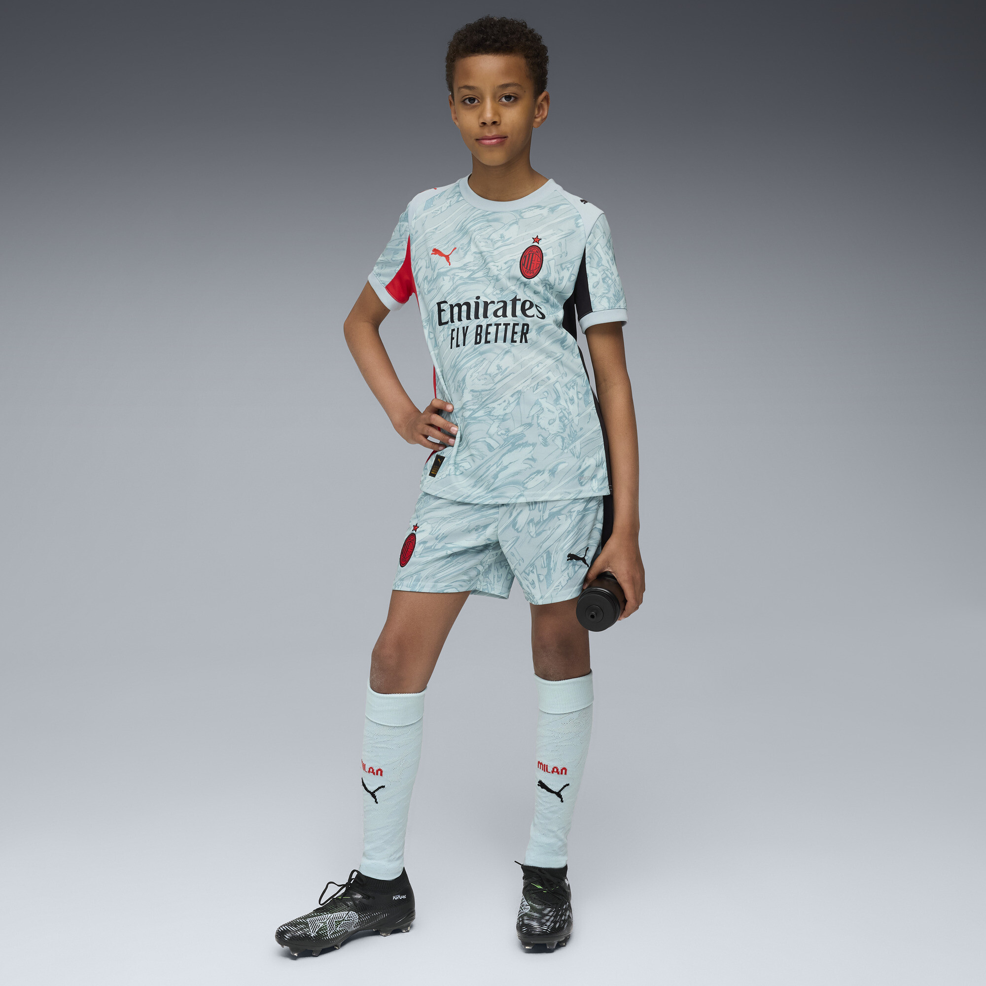 PUMA AC Milan 25/26 keepersshort, Rood, Maat 15-16Y thumbnail 5