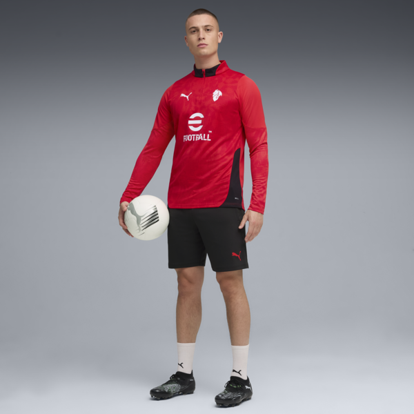 Buzo de entrenamiento zip 1/4 AC Milan 25/26 para hombre, For All Time Red-PUMA Black, large-ARG
