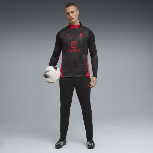 Buzo de entrenamiento zip 1/4 AC Milan 25/26 para hombre, PUMA Black-For All Time Red, large-ARG