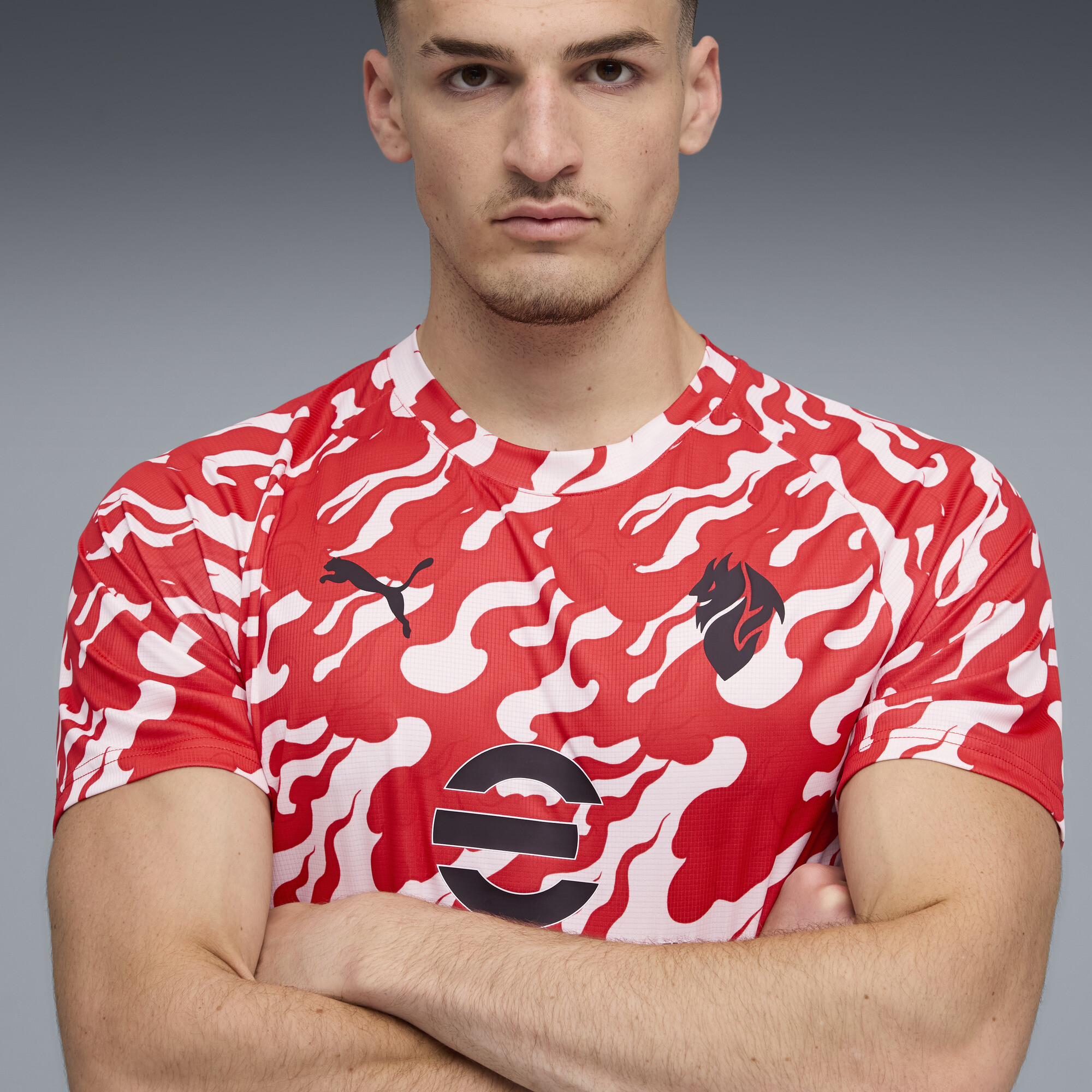 PUMA AC Milan Pre-match shirt voor Heren, Rood/Wit, Maat S thumbnail 5