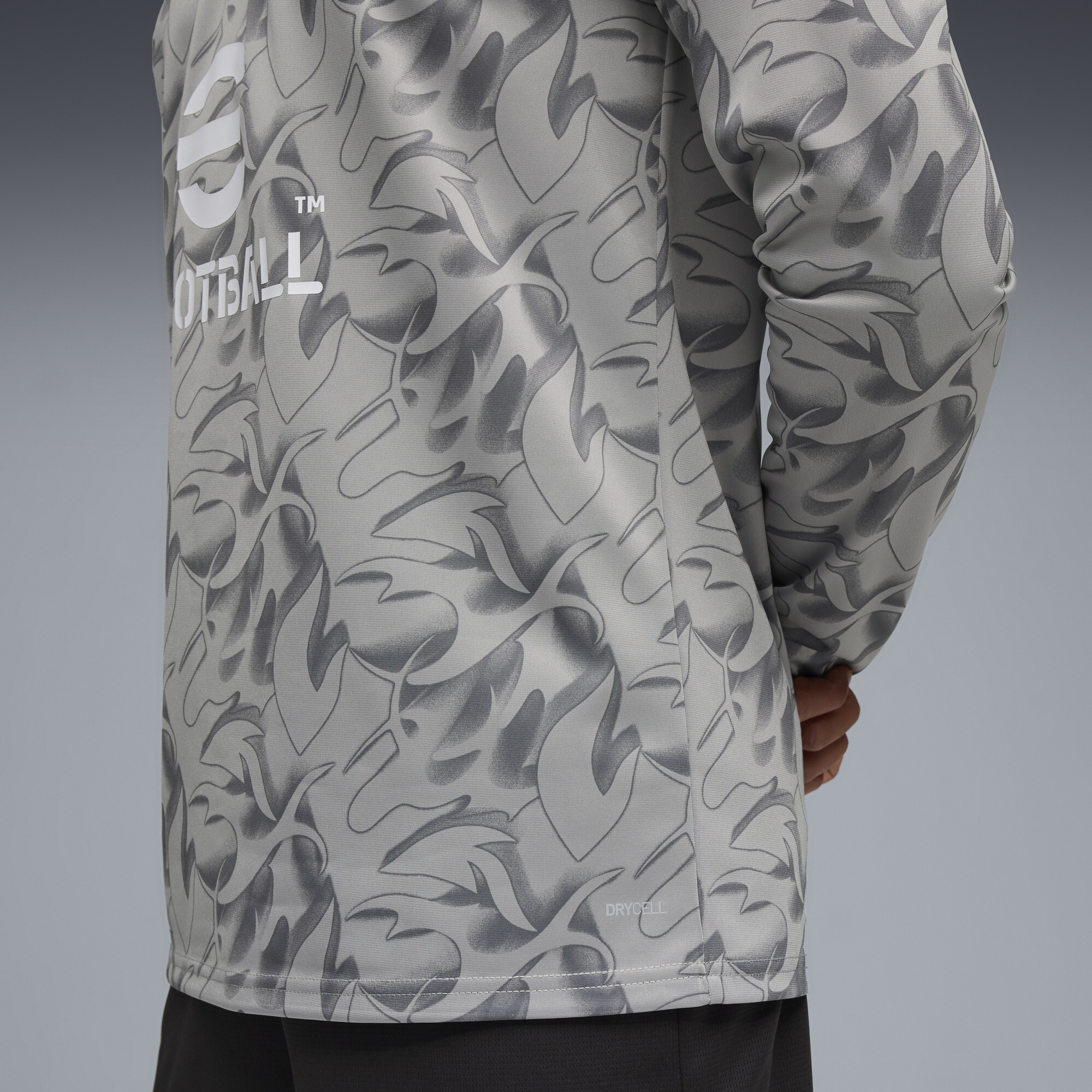 PUMA AC Milan prematch-top met kwartrits voor Heren, Grijs/Wit, Maat XS thumbnail 2