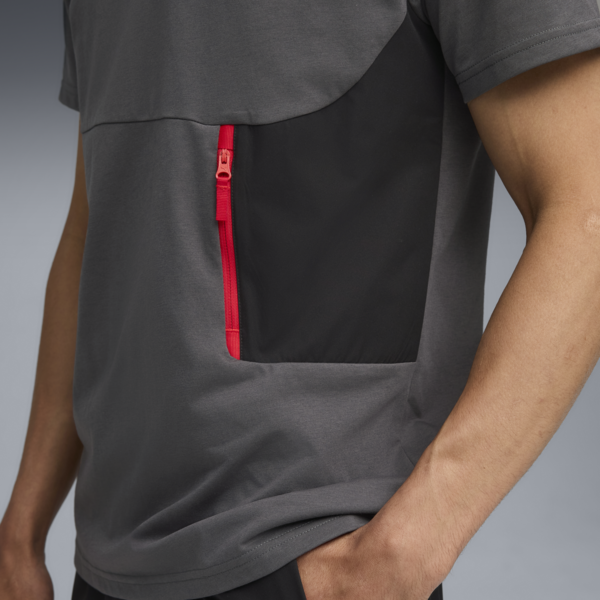 Remera AC Milan PUMATECH Pocket para hombre, Shadow Gray-For All Time Red, large-ARG