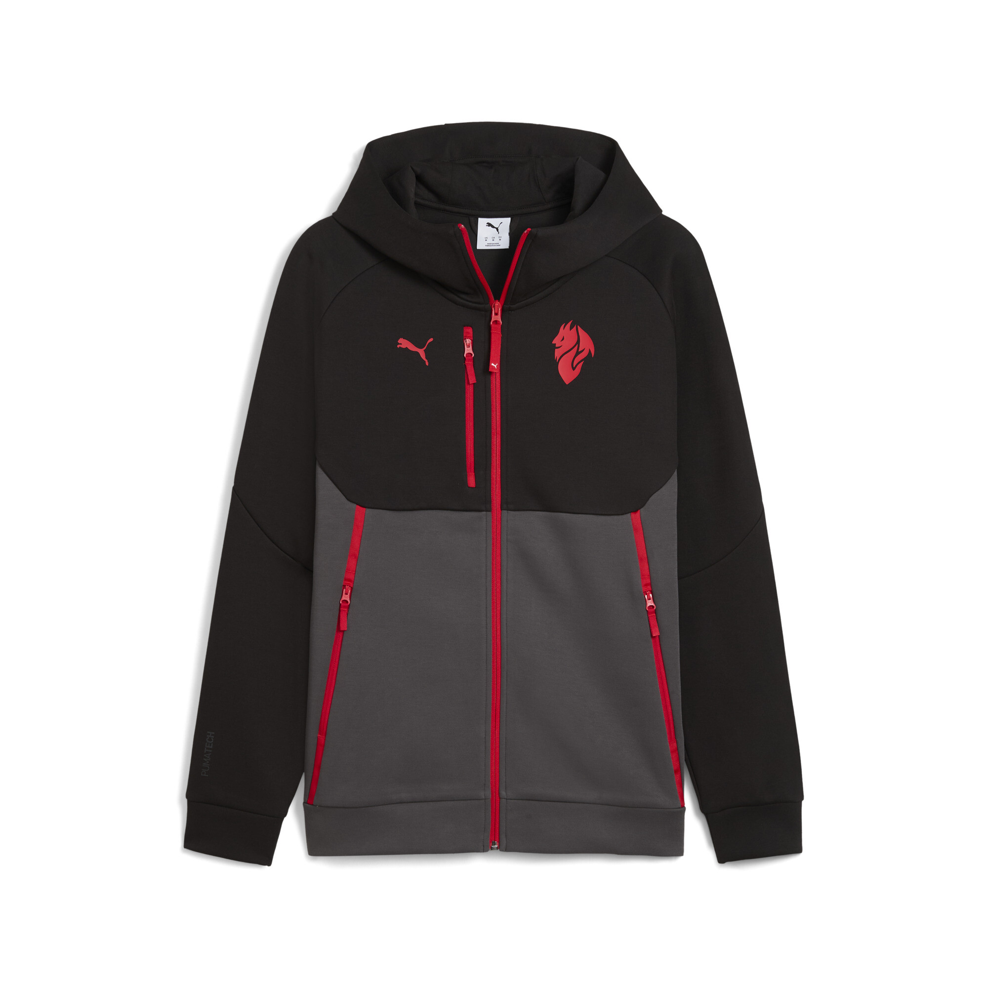 メンズ ACミラン プーマテック フルジップ フーディ 裏起毛