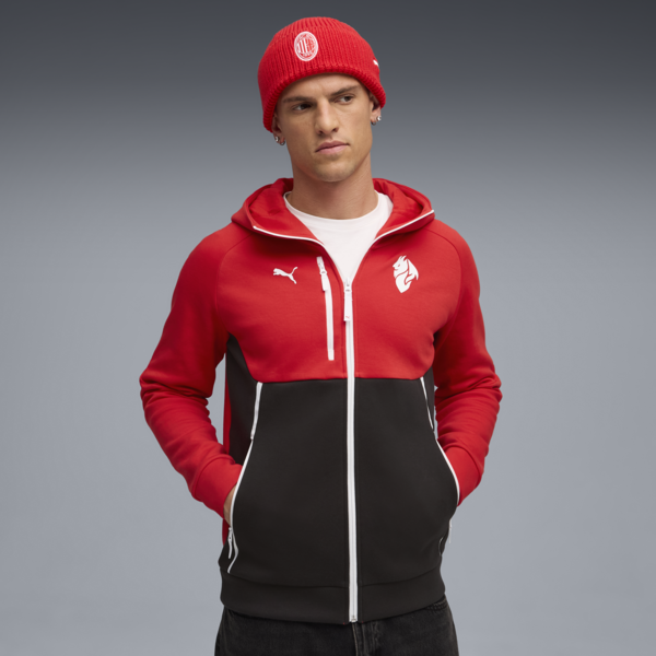 Campera con capucha AC Milan PUMATECH para hombre, For All Time Red-PUMA White, large-ARG