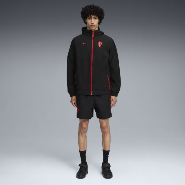 Shorts holgados AC Milan PUMATECH para hombre, PUMA Black-For All Time Red, large-ARG