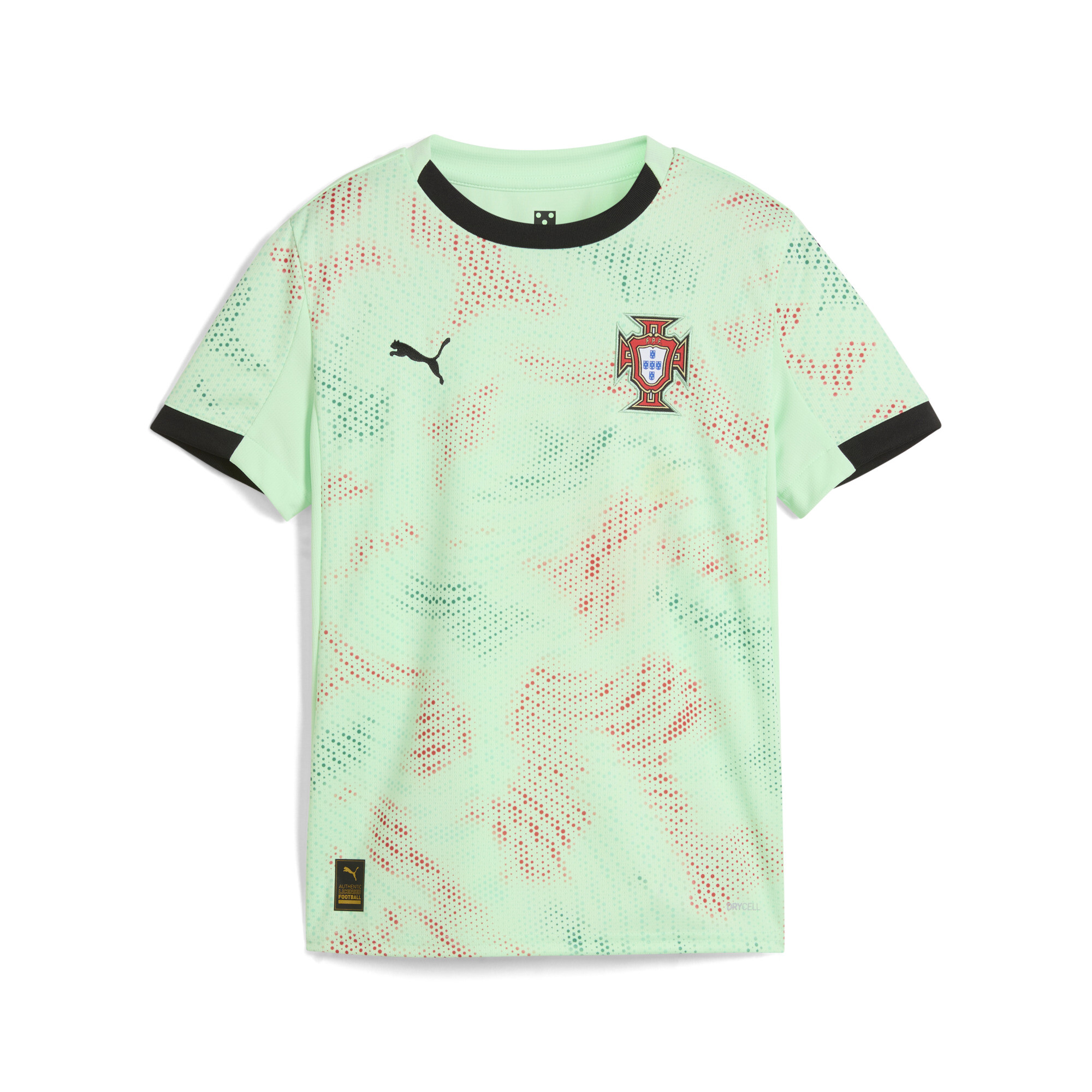 Puma Portugal Damenteam 2025 Auswärtstrikot Teenager Für Damen Für Kinder | Mit Other Pattern | Fresh Mint/Black | Größe...