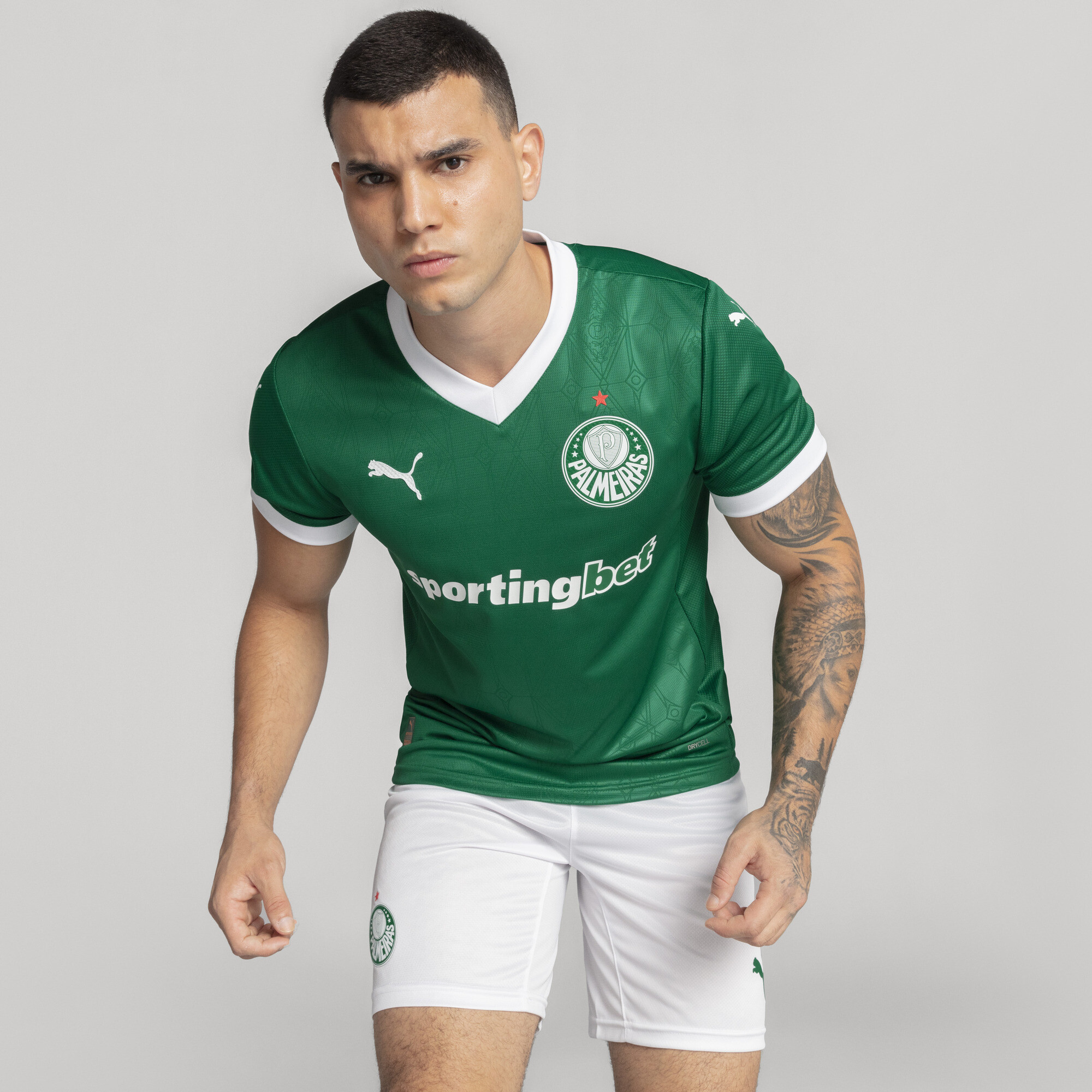 Puma Palmeiras Torcedor Home Soccer Jersey 25 Men