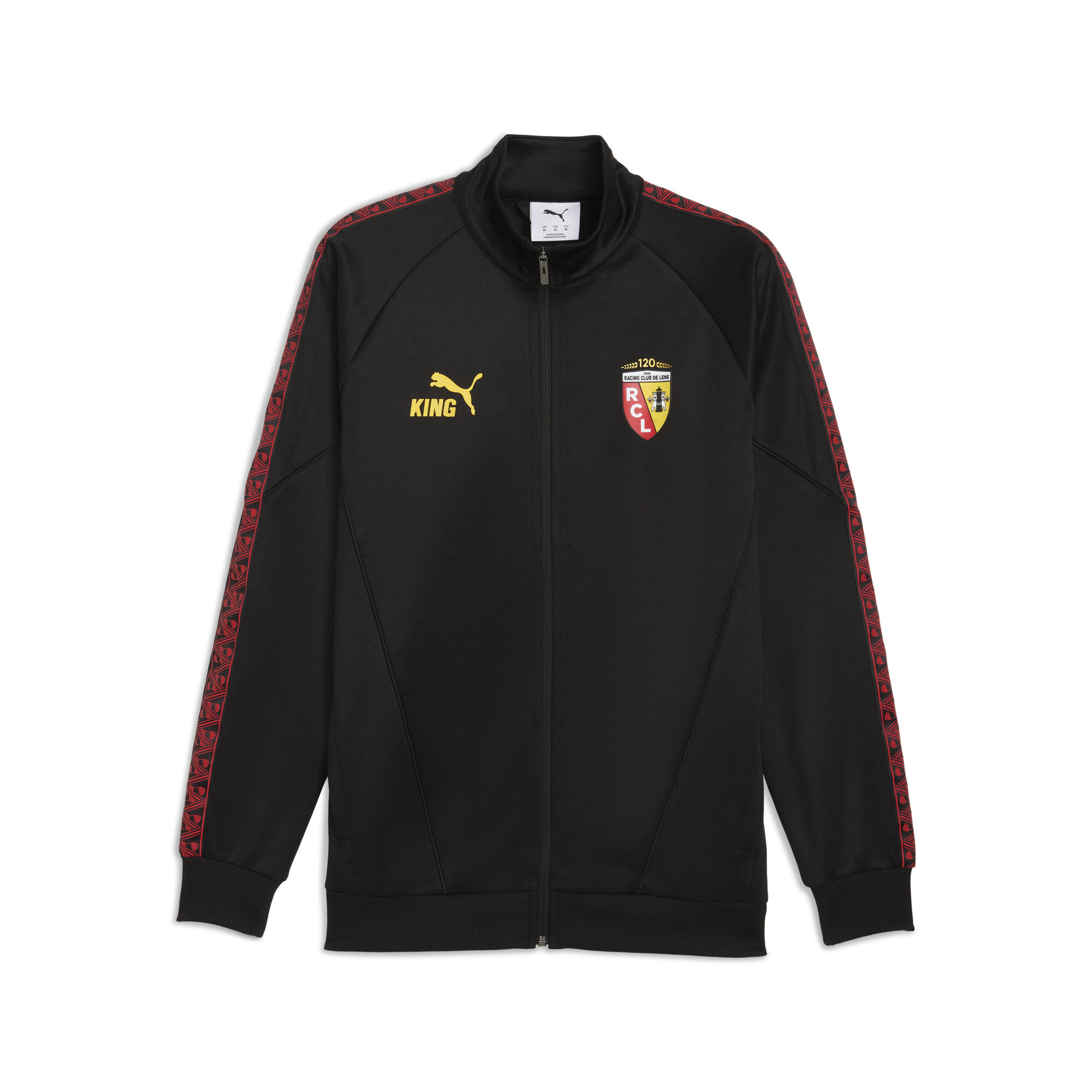 PUMA RC Lens KING Anthem jack voor Heren, Zwart/Geel, Maat M thumbnail 3