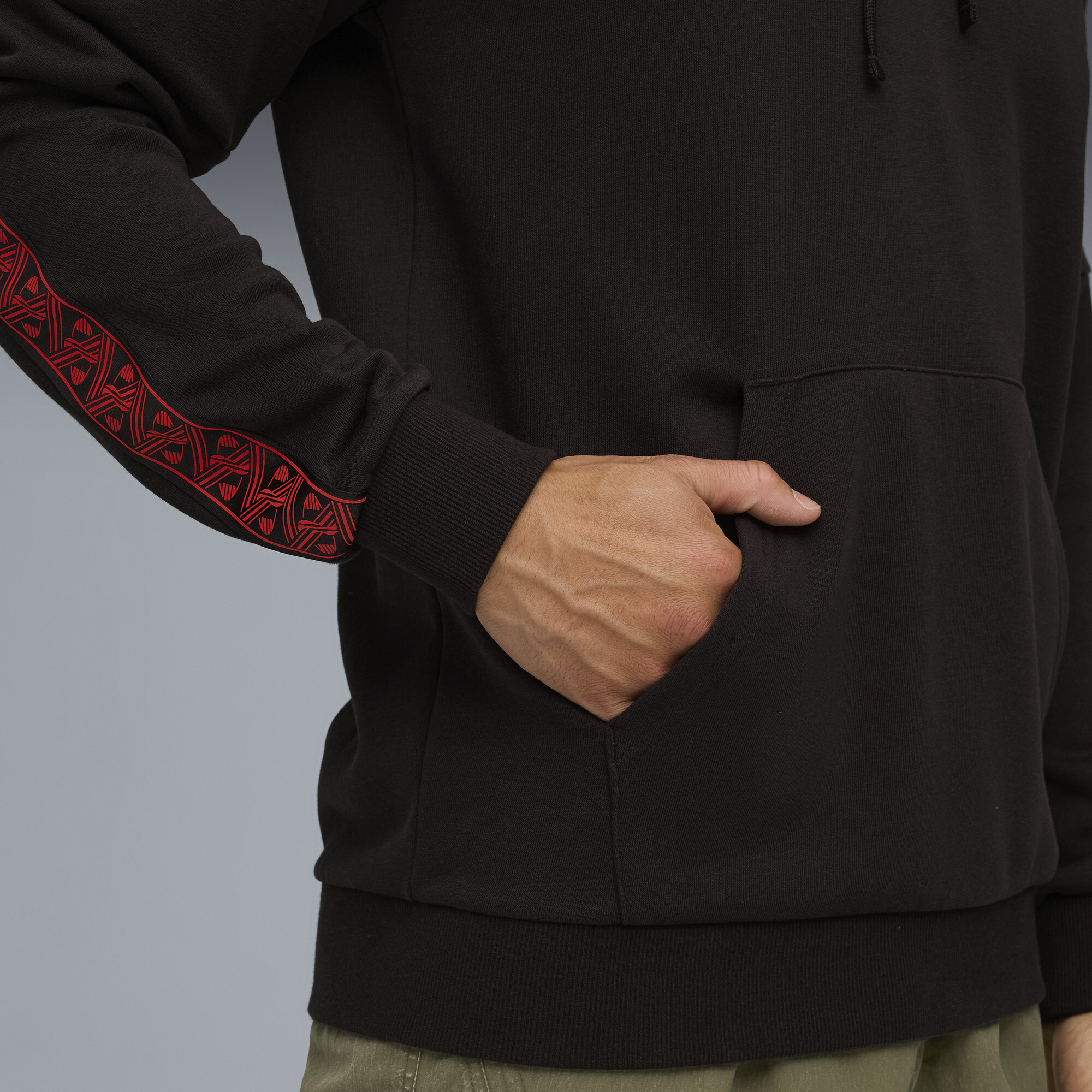 PUMA RC Lens KING hoodie voor Heren, Zwart/Goud, Maat M thumbnail 2