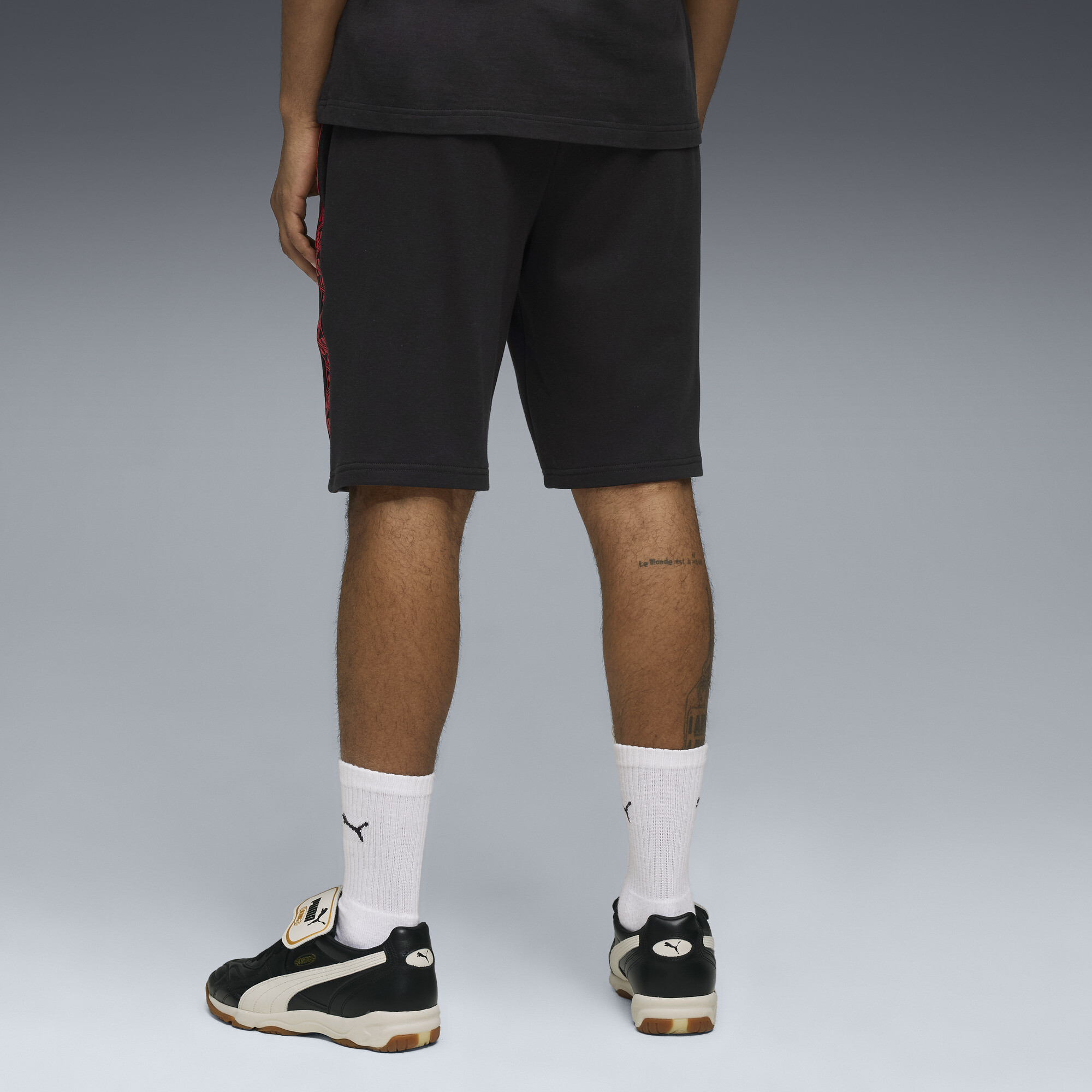 PUMA RC Lens KING sweatshort voor Heren, Zwart/Goud, Maat M thumbnail 3