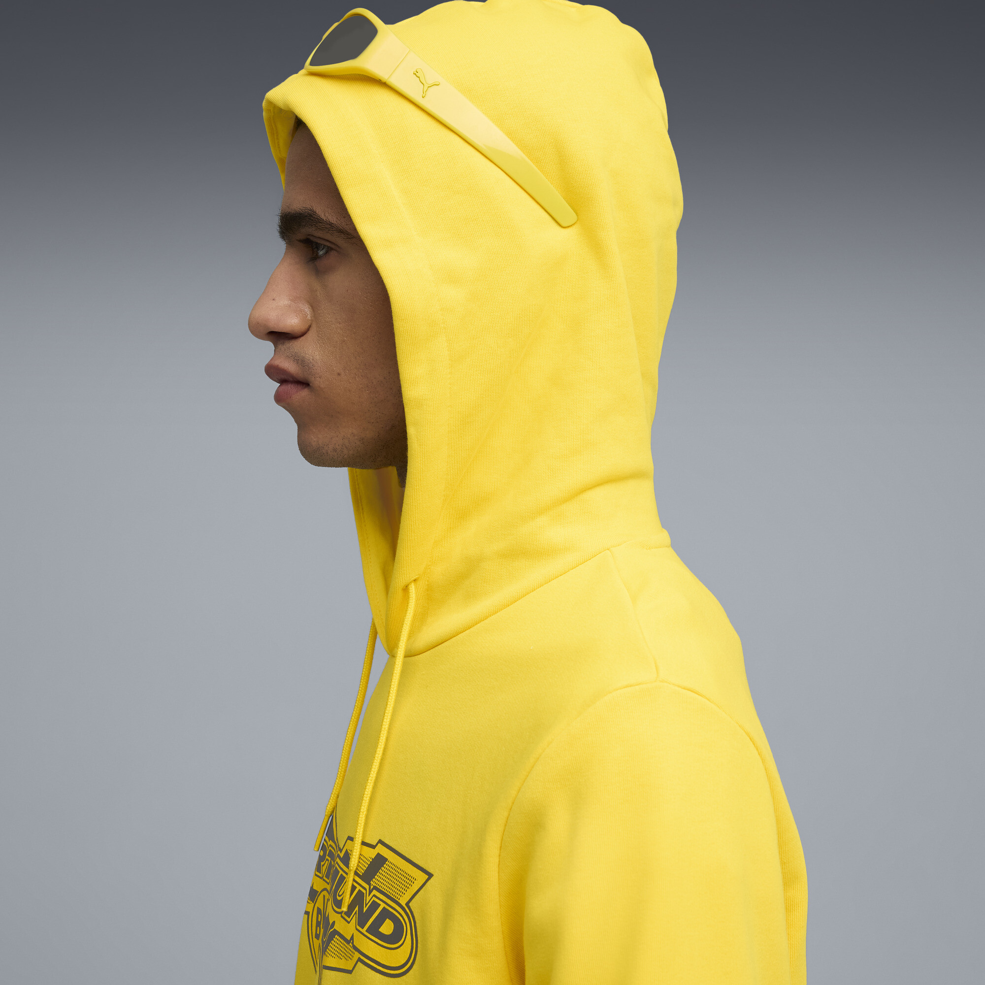 PUMA Borussia Dortmund FtblCulture hoodie voor Heren, Zwart/Geel, Maat M thumbnail 5
