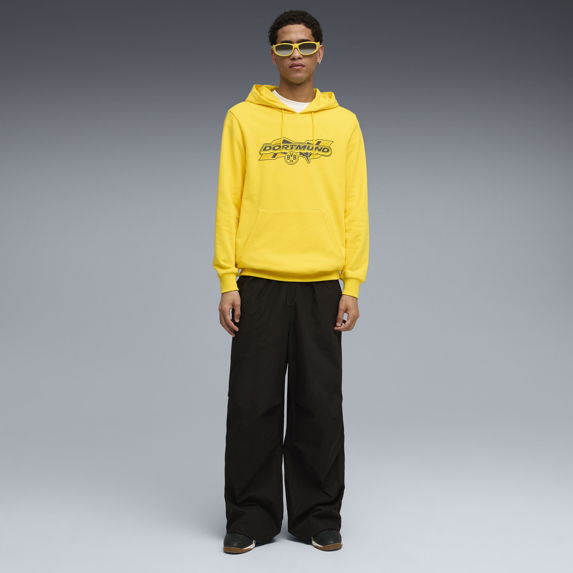 PUMA Borussia Dortmund FtblCulture hoodie voor Heren, Zwart/Geel, Maat M thumbnail 4