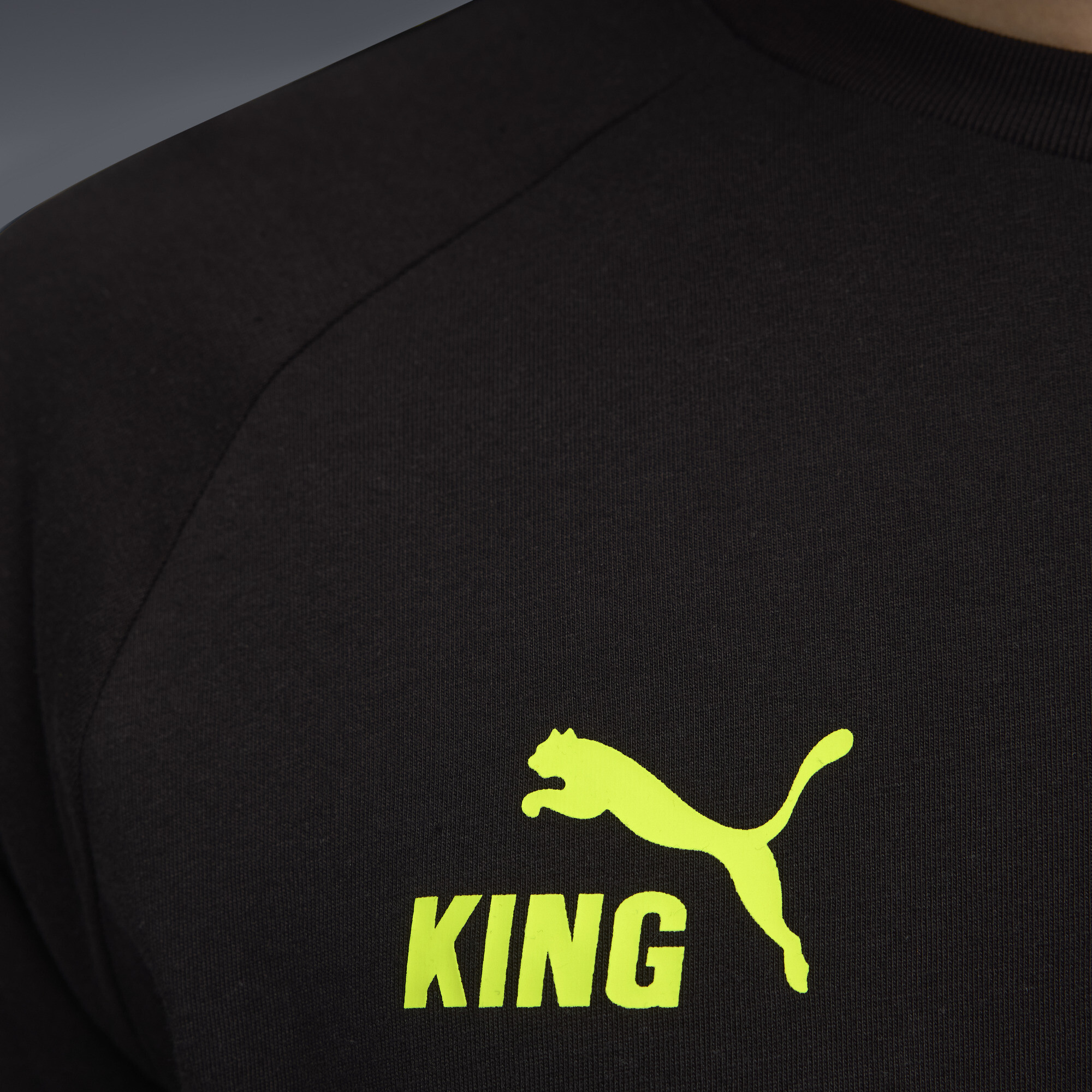 PUMA Borussia Dortmund KING T-shirt voor Heren, Zwart/Geel, Maat XS thumbnail 2