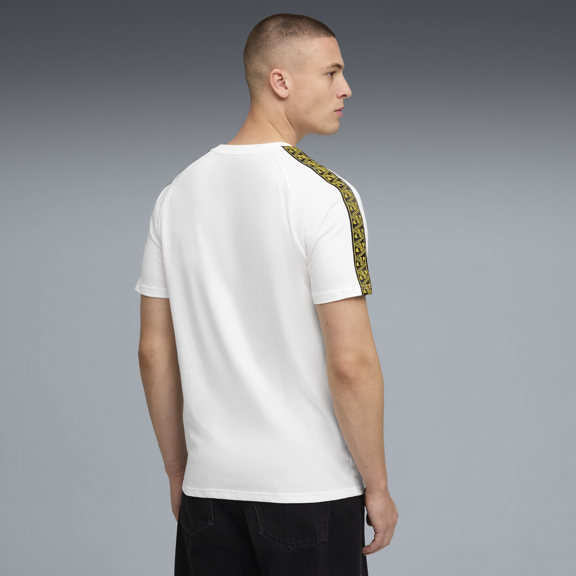 PUMA Borussia Dortmund KING T-shirt voor Heren, Geel/Wit, Maat M thumbnail 3