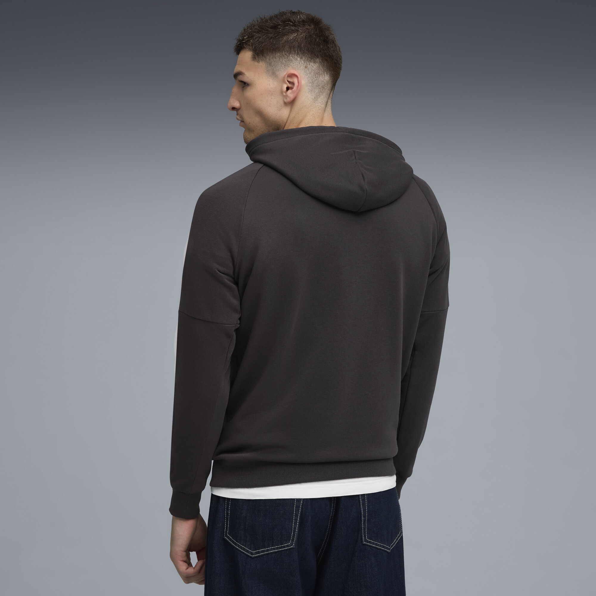 PUMA Borussia Dortmund KING hoodie voor Heren, Grijs/Geel, Maat L thumbnail 3