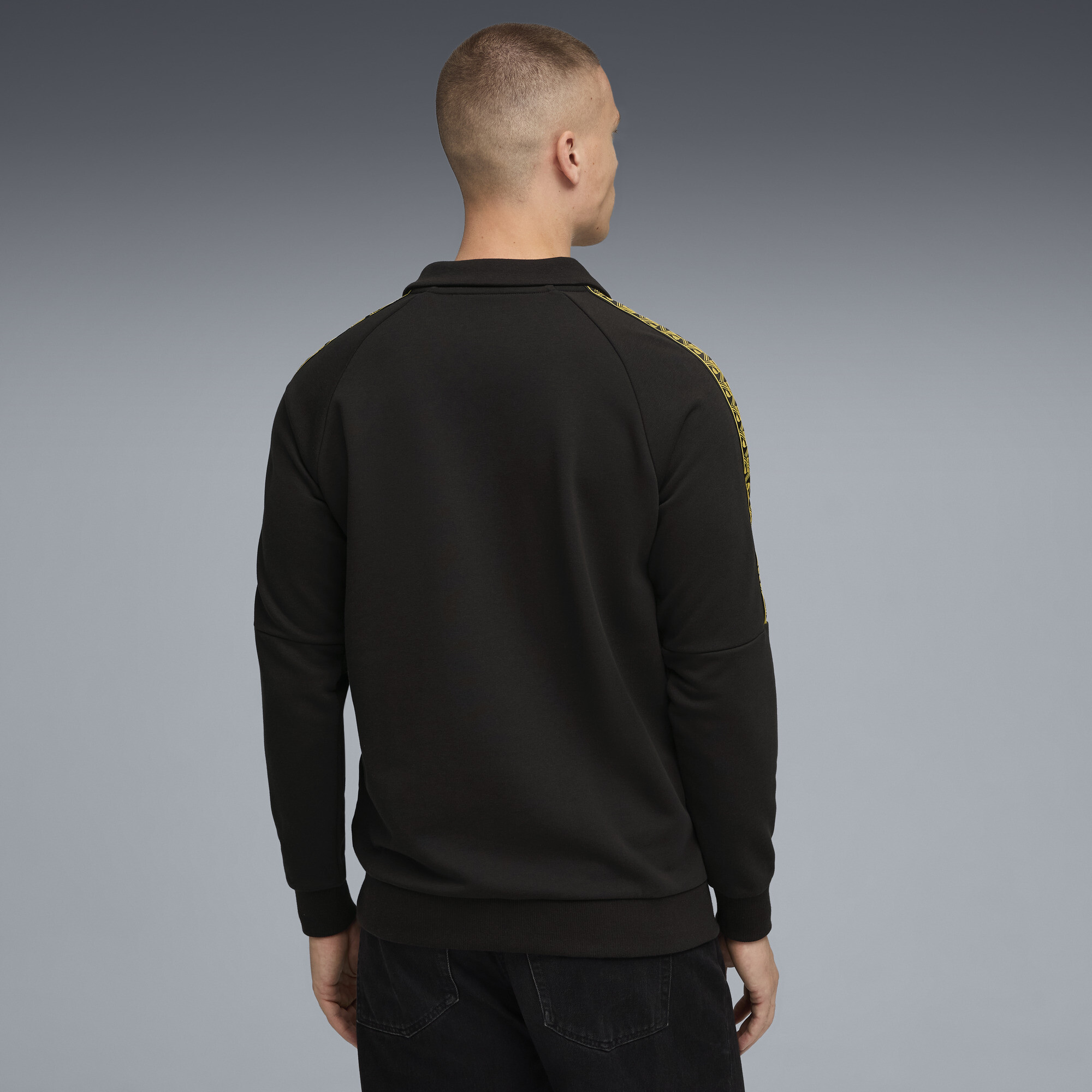 PUMA Borussia Dortmund KING Drill top voor Heren, Zwart/Geel, Maat XXL thumbnail 3