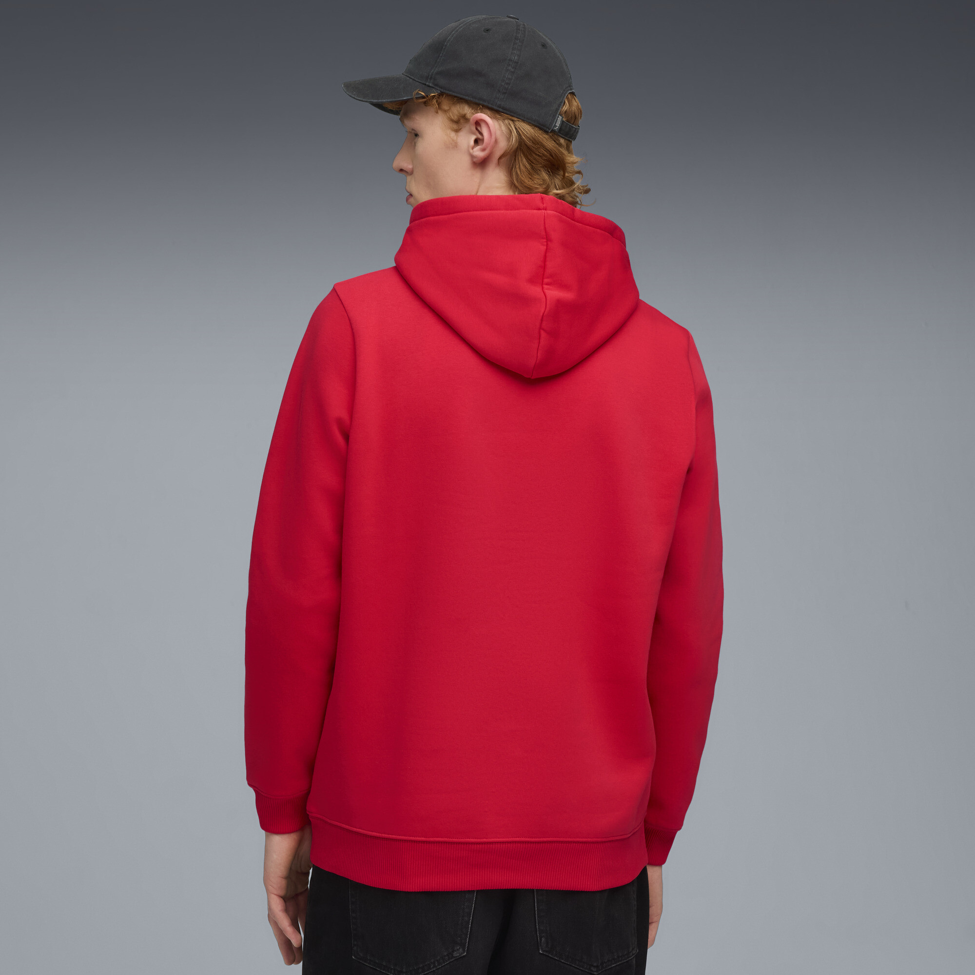 PUMA AC Milan FtblEssentials hoodie voor Heren, Zwart/Rood, Maat S thumbnail 3