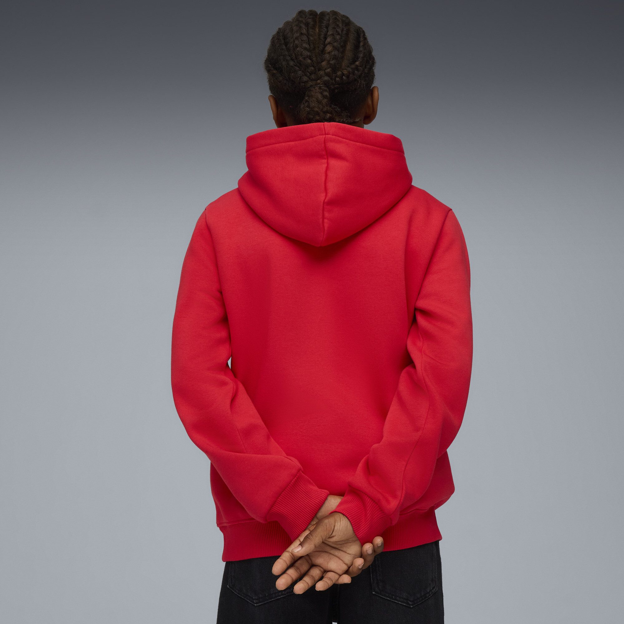 PUMA AC Milan FtblEssentials hoodie voor Heren, Zwart/Rood, Maat 15-16Y thumbnail 5