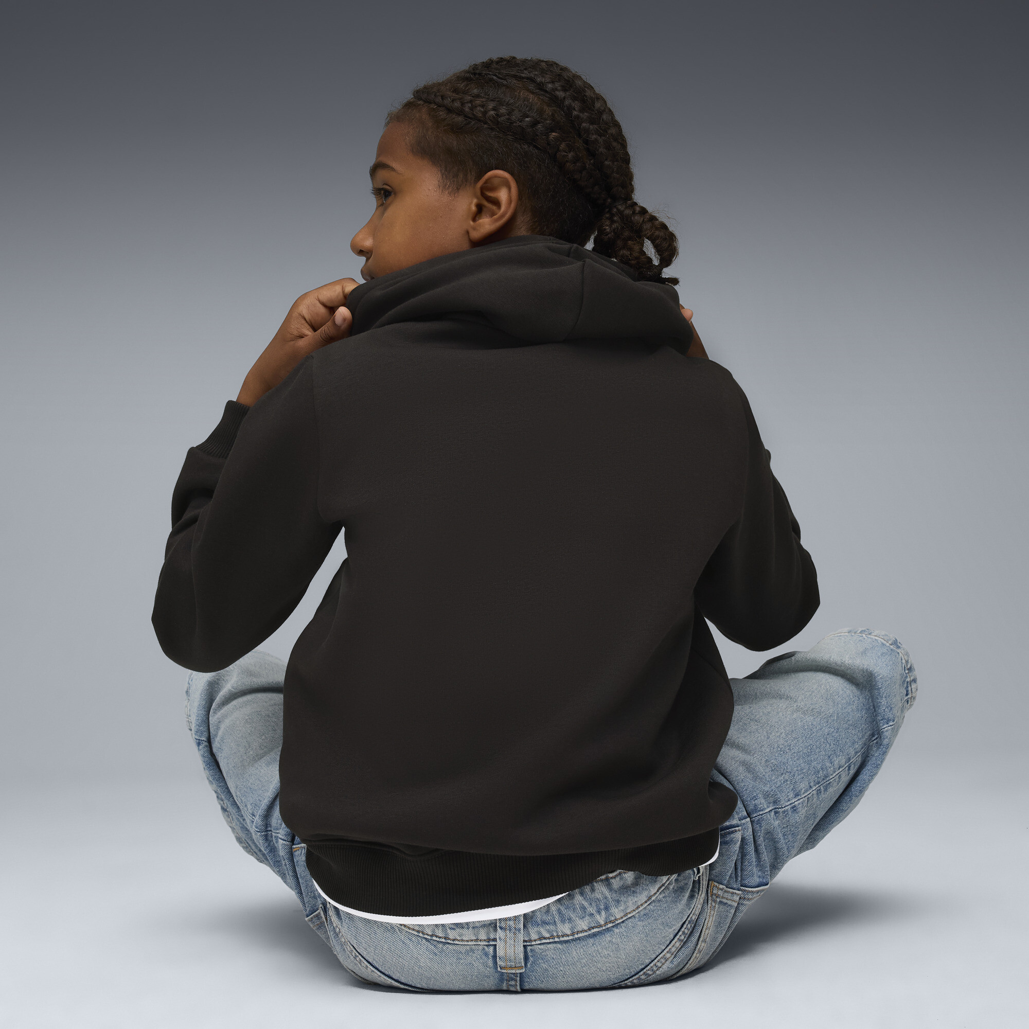 PUMA AC Milan FtblEssentials hoodie voor Heren, Zwart/Rood, Maat 13-14Y thumbnail 5