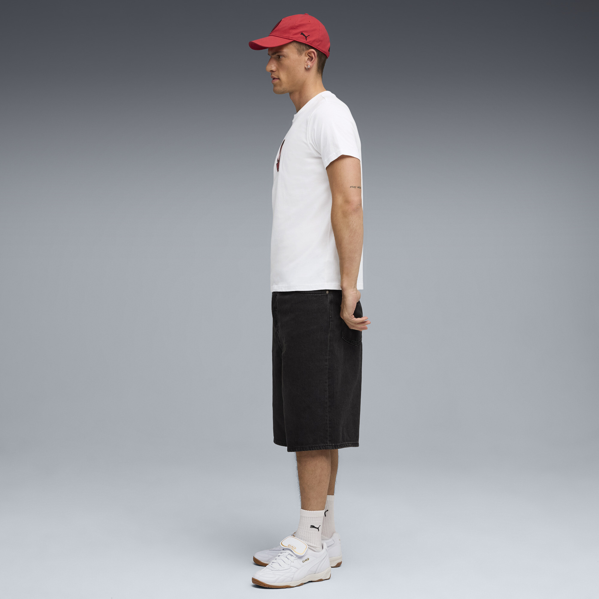 PUMA AC Milan FtblCulture T-shirt voor Heren, Rood/Wit, Maat S thumbnail 2