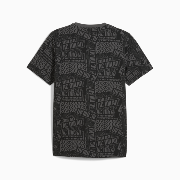AC Milan FtblCulture All-Over Print Tee Men, PUMA Black-For All Time Red, large-ZAF