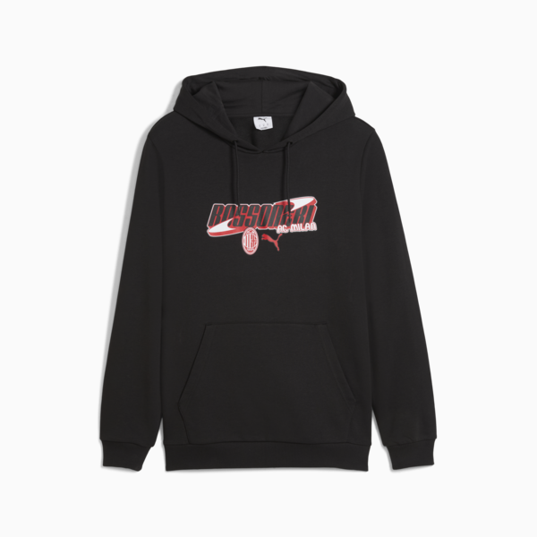 Buzo con capucha AC Milan ftblCULTURE para hombre, PUMA Black-For All Time Red, large-ARG